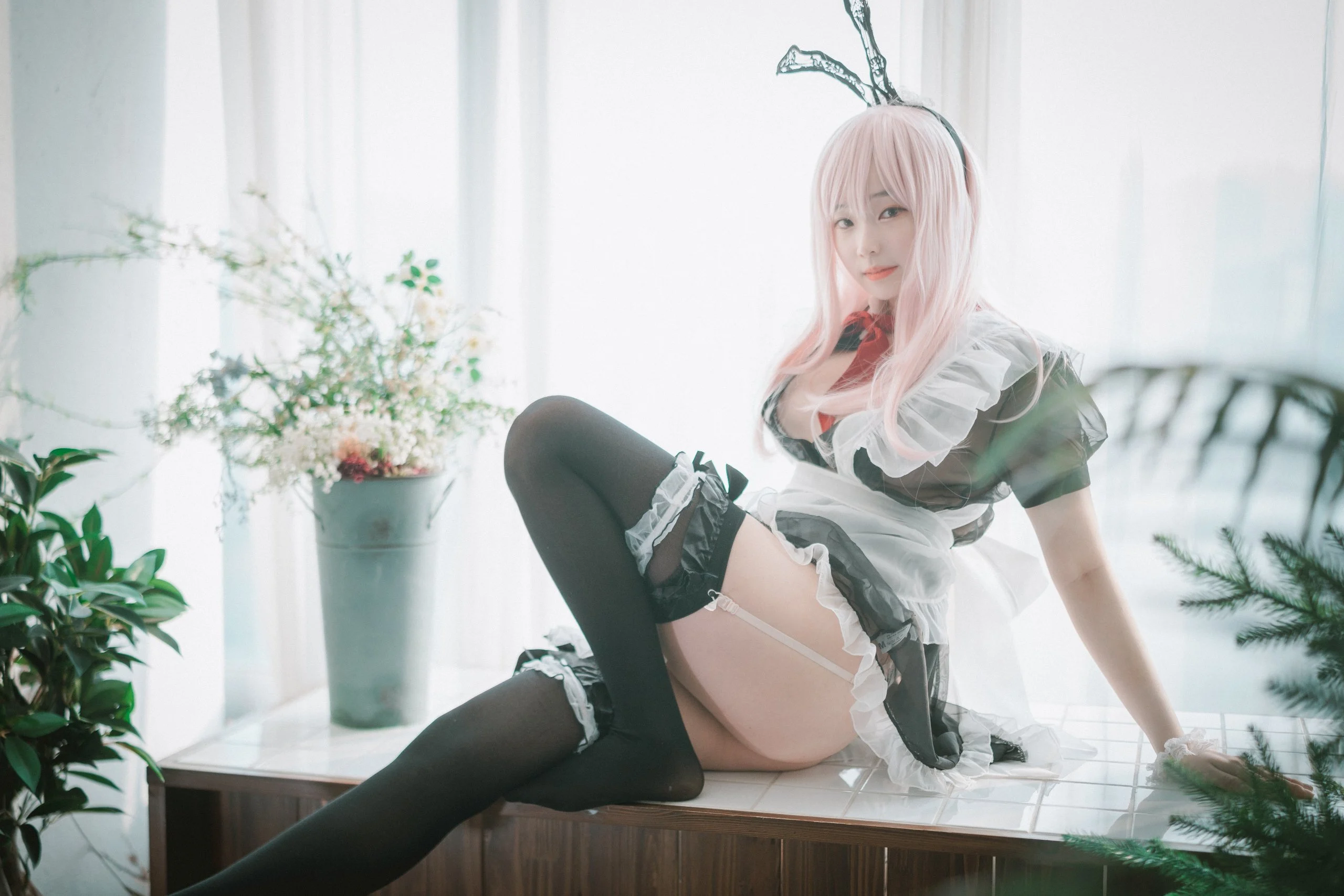 Đọc truyện hentai Tuyển tập Albums siêu phẩm Cosplay - Chap 768 - [DJAWA] Bambi - Sheer Bunny Maid