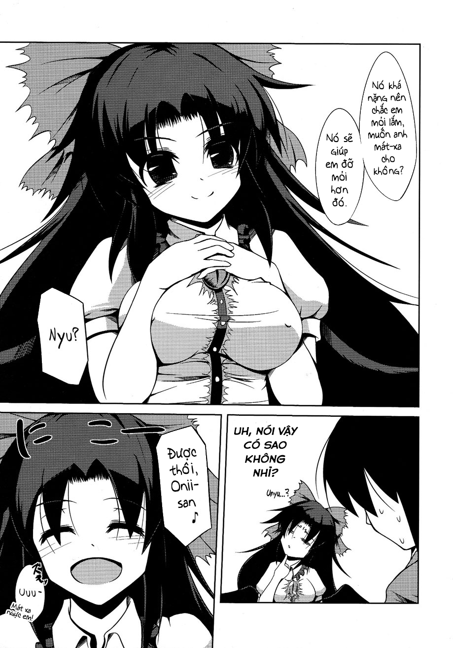 Đọc truyện hentai Okuu-chan no Oppai wo Funifuni Hon (Touhou Project) - Oneshot