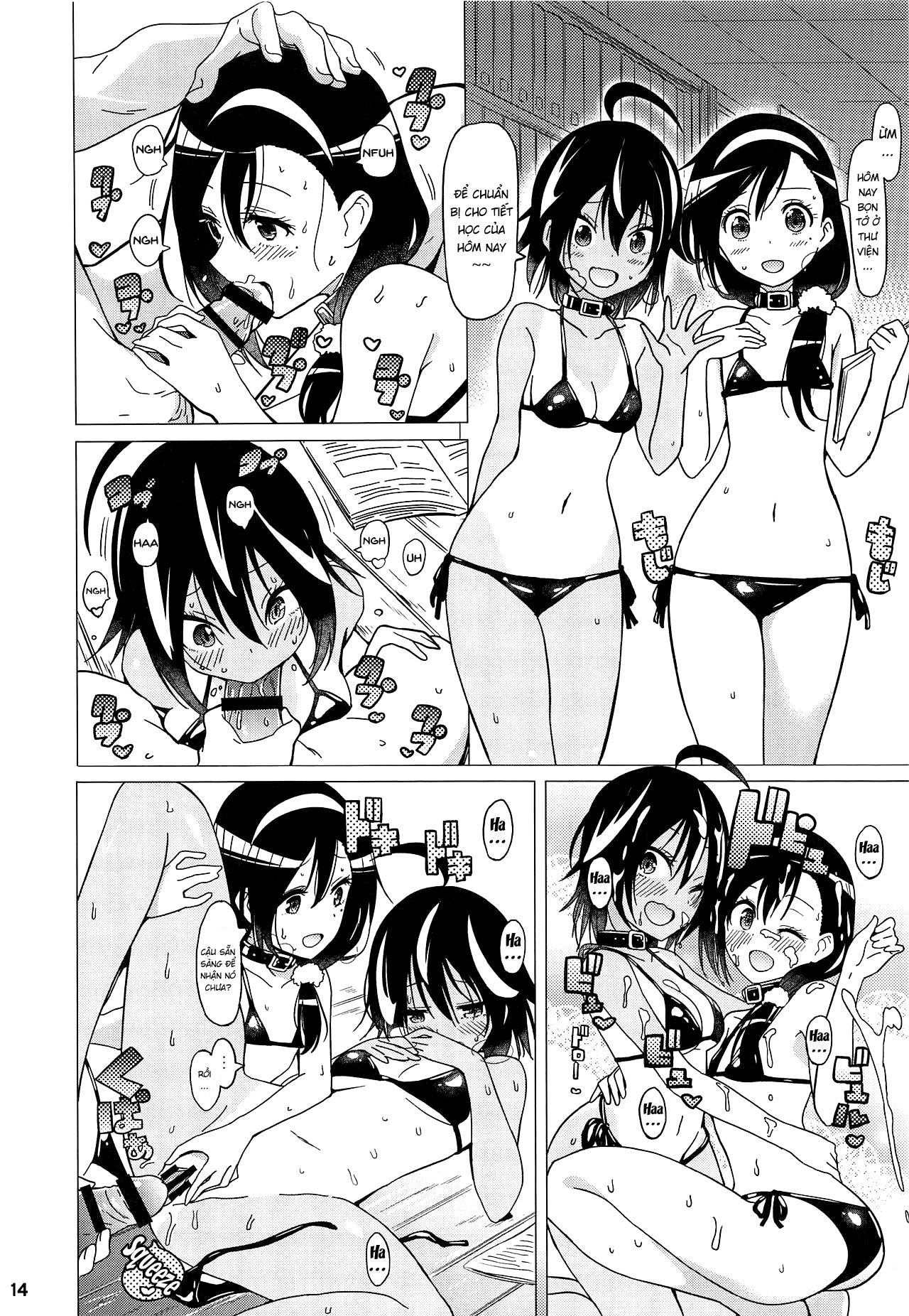 Đọc truyện hentai Uruka-chan to Fuminocchi o Aheraseru Hon - Oneshot