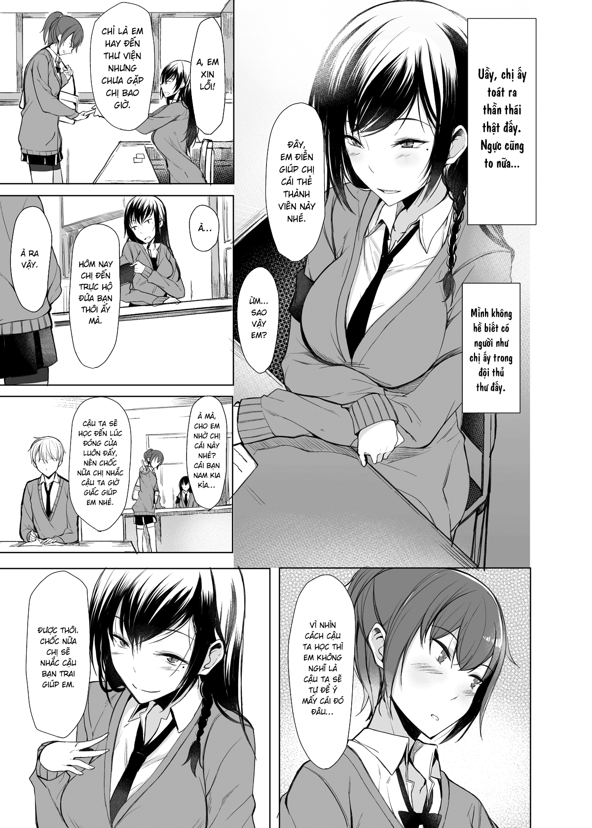 Đọc truyện hentai Cuốn truyện kể về việc tôi bị phục kích bởi một chị gái lạ mặt lớp trên - Chap 1