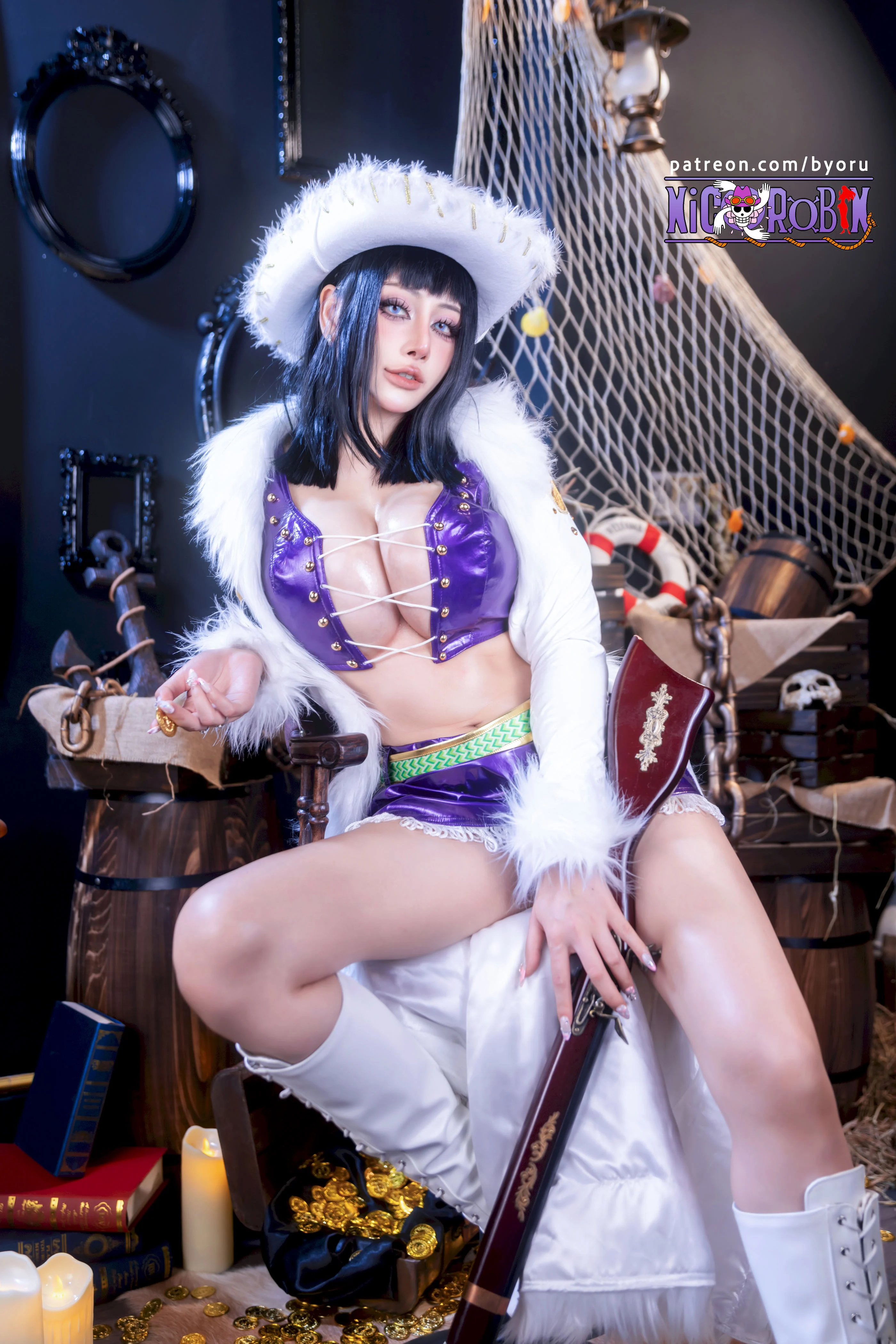 Đọc truyện hentai Tuyển tập Albums siêu phẩm Cosplay - Chap 1423 - Byoru - Nico Robin - Baroque Works