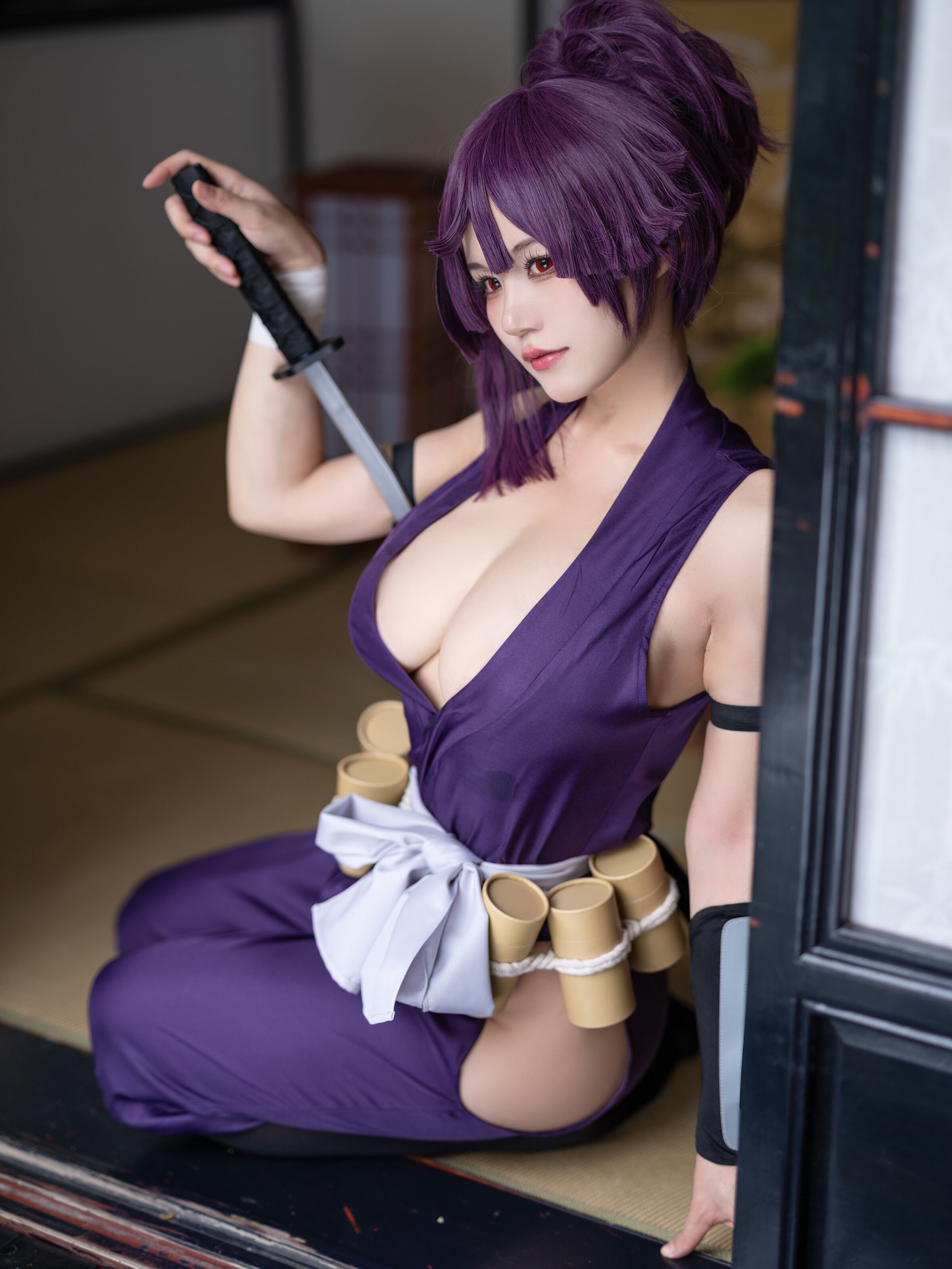 Đọc truyện hentai Tuyển tập Albums siêu phẩm Cosplay - Chap 233 - Ogura Chiyo w - Yuzuriha hell raku gang