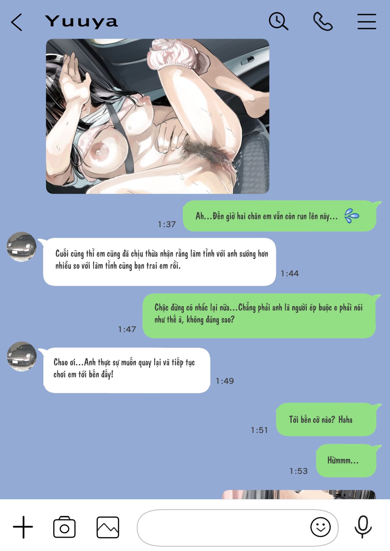 Đọc truyện hentai Xem trộm điện thoại bạn gái - Phần 2