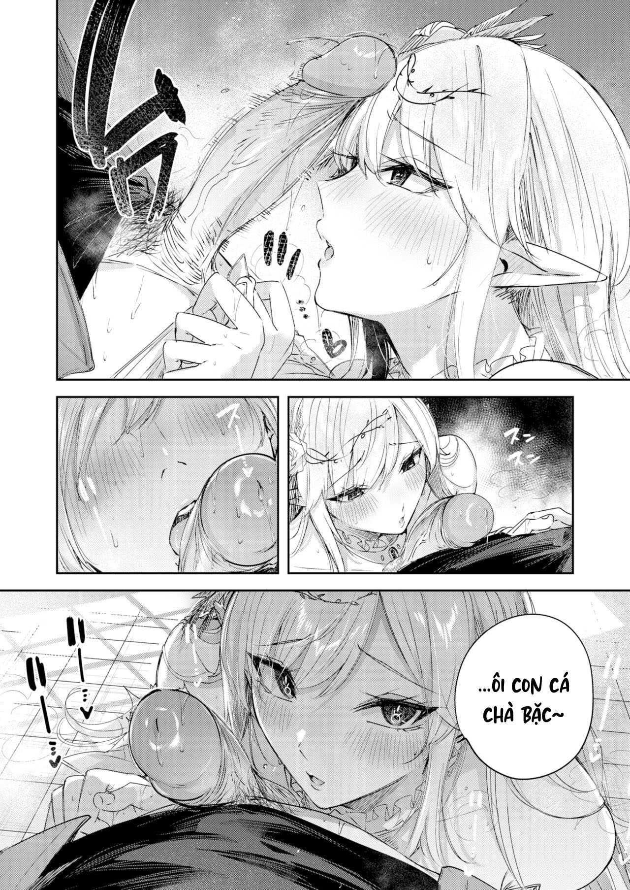 Đọc truyện hentai Anh chàng thợ săn và cô yêu tinh may mắn - Chap 4