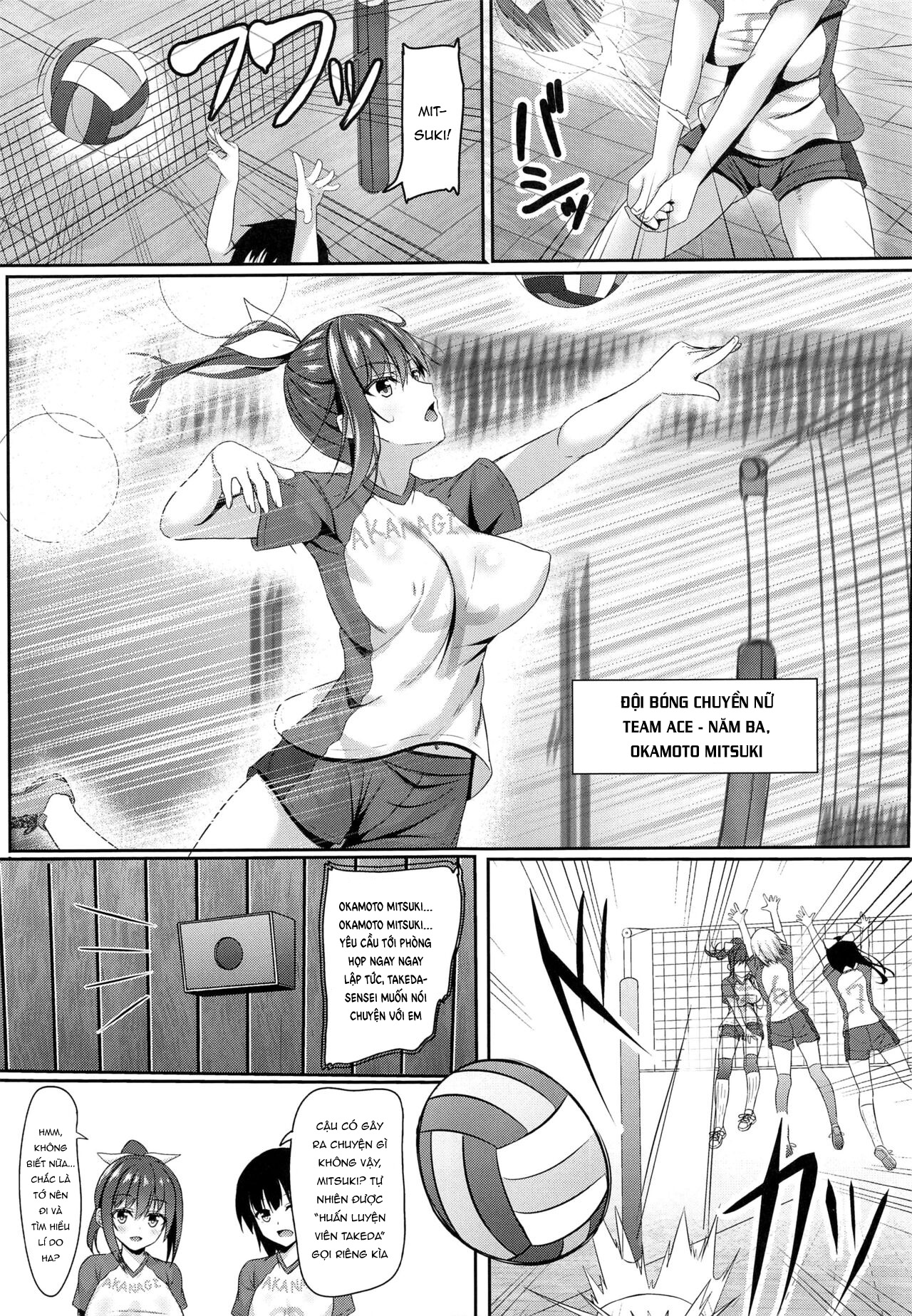 Đọc truyện hentai Netorare Rocket Oppai jk Volley-bu - Oneshot