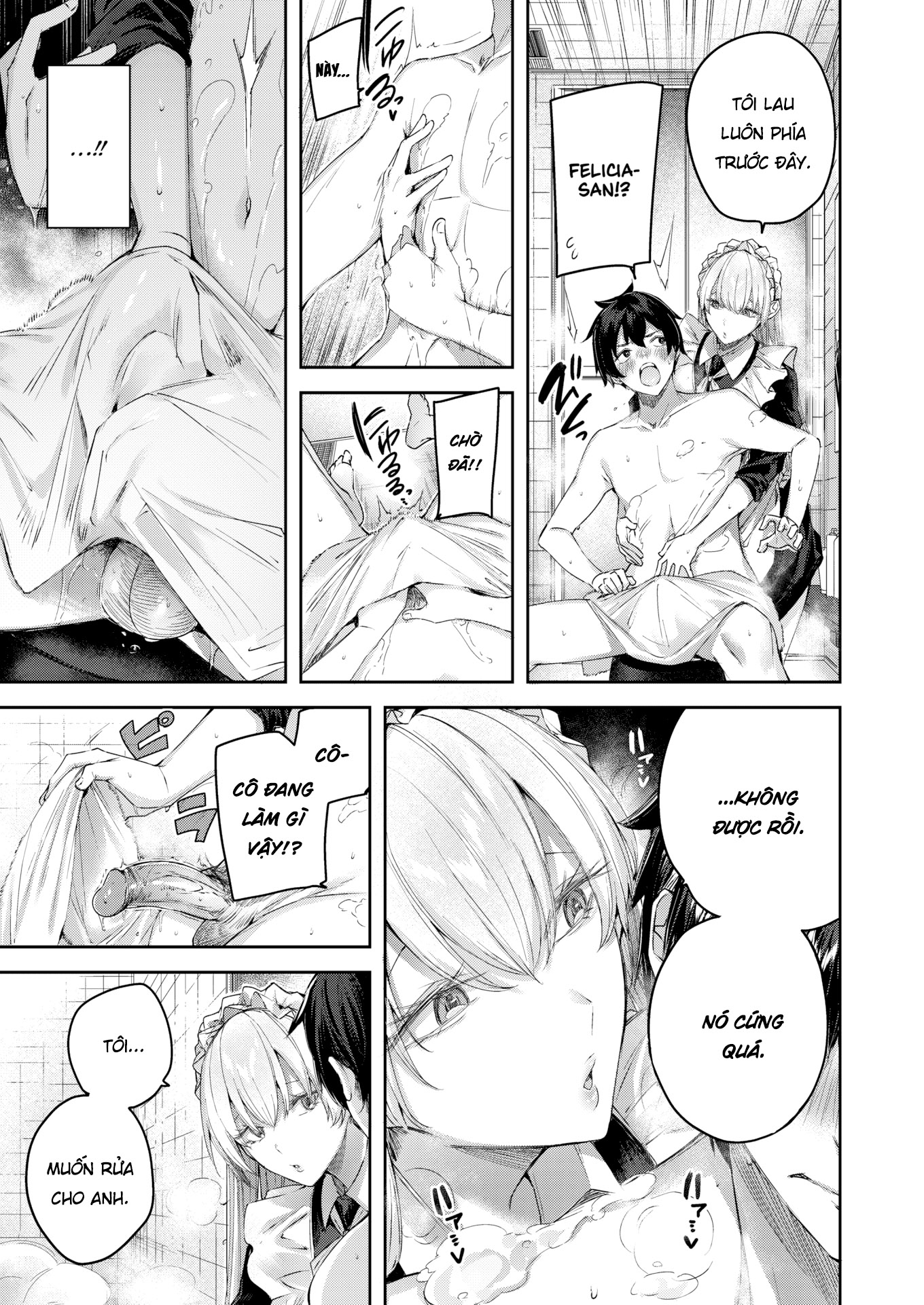 Đọc truyện hentai Dịch Vụ Nàng Hầu Thơ Ngây - Oneshot