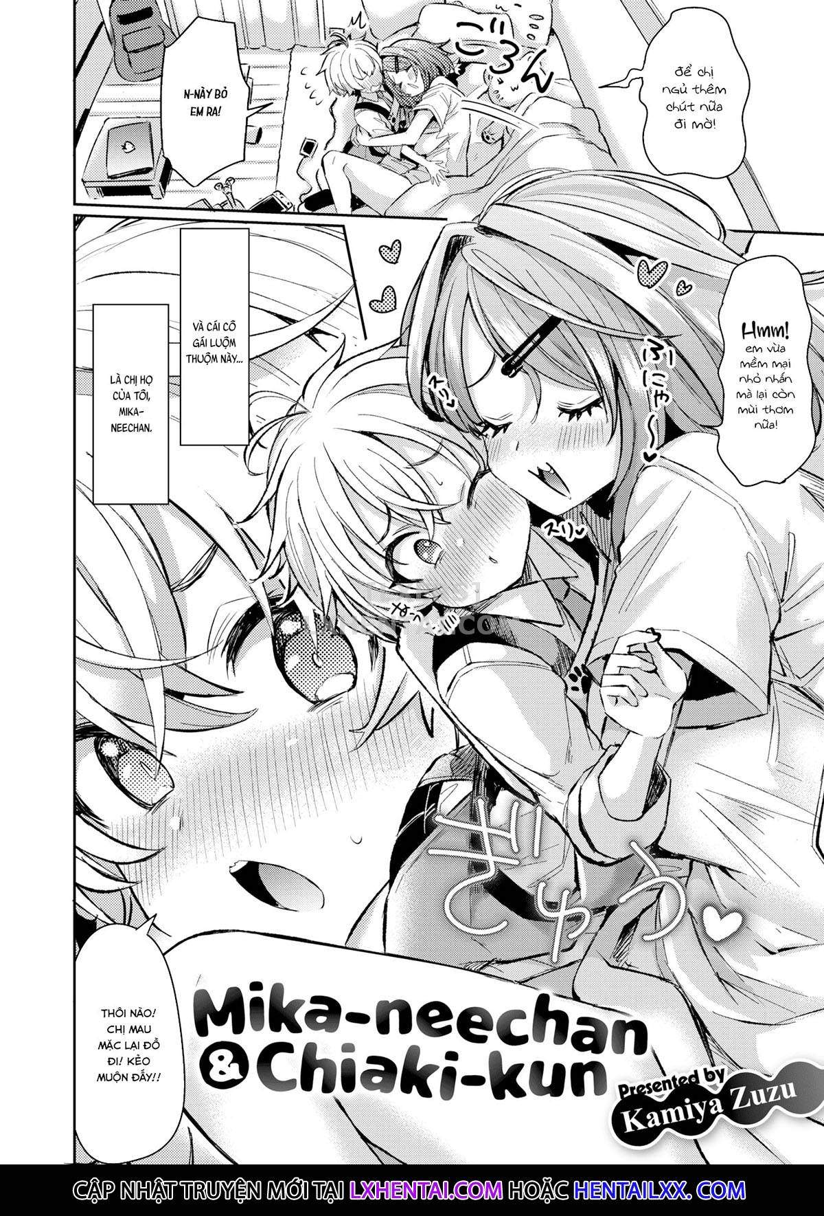 Đọc truyện hentai Mika-neechan & Chiaki-kun - Oneshot