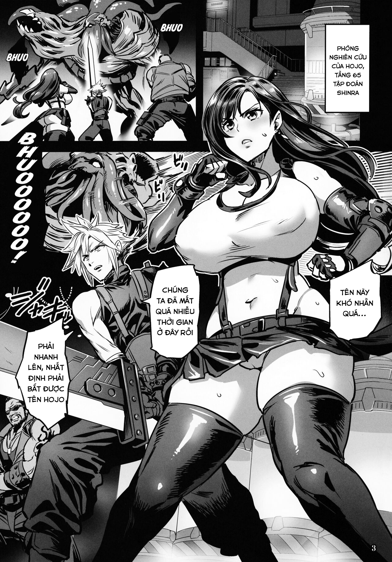 Đọc truyện hentai Deka Chichi Terrorist no Kousei Kouhai Jikken (Final Fantasy VII) - Oneshot