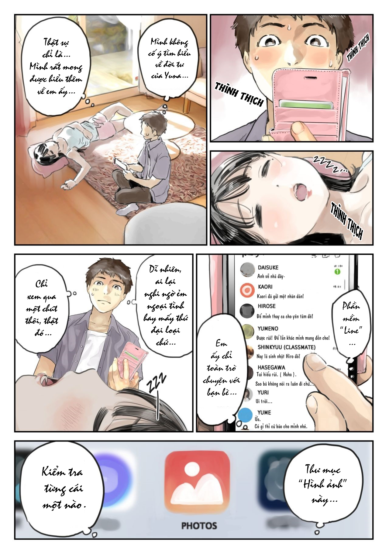 Đọc truyện hentai Xem trộm điện thoại bạn gái - Phần 1