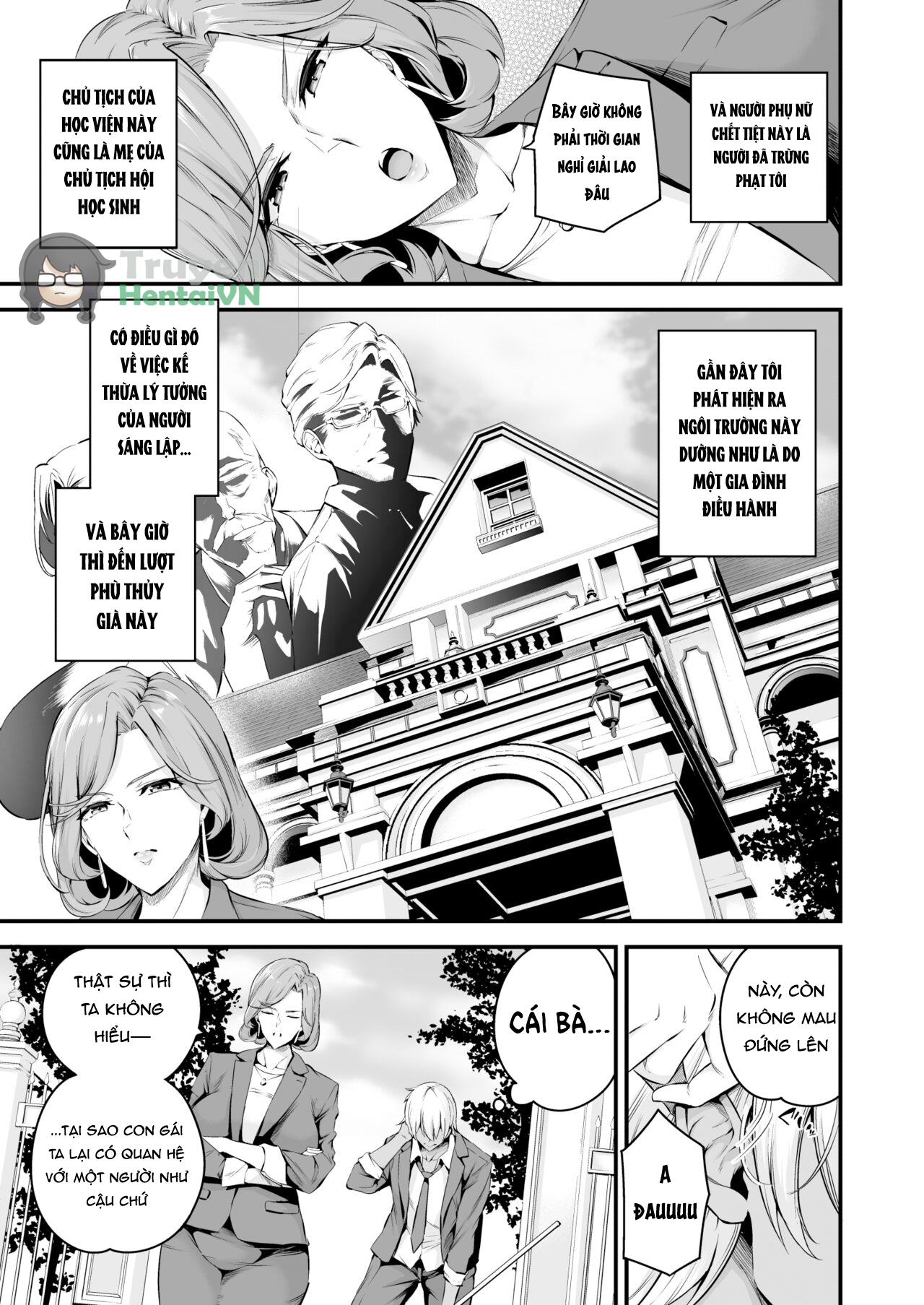 Đọc truyện hentai Shiramine Gakuen no Mesubuta Rijichou Zenpen - Oneshot