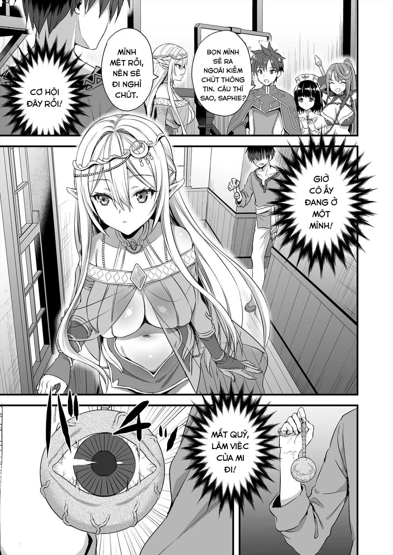 Đọc truyện hentai Isekai với mắt quỷ làm Elf phải nứng. - Oneshot