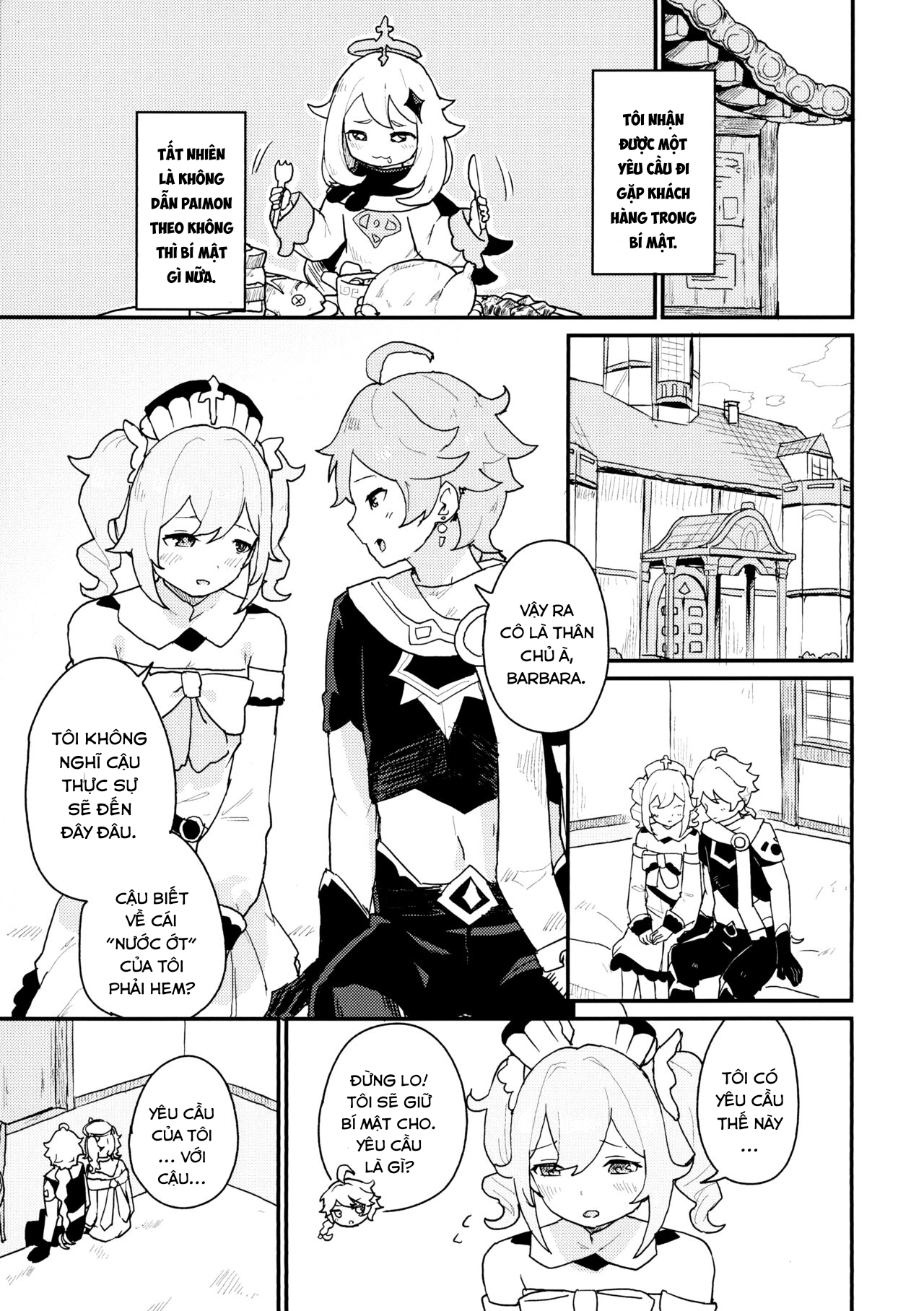 Đọc truyện hentai Seiyoku no Tsuyoi Barbara no Hanashi (Genshin Impact) - Oneshot