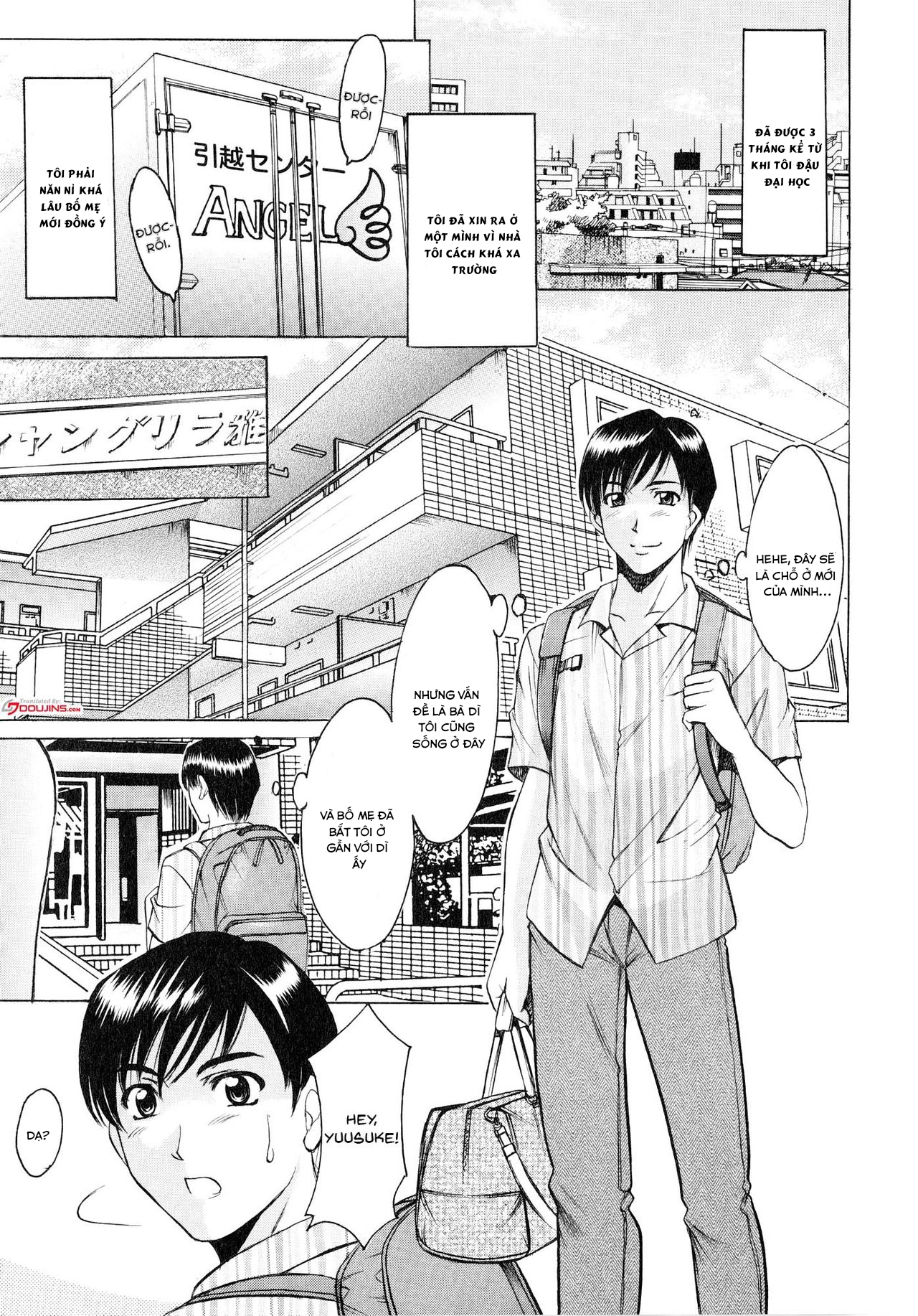 Đọc truyện hentai Yuuwaku no Toshiue Apartment - Chap 1