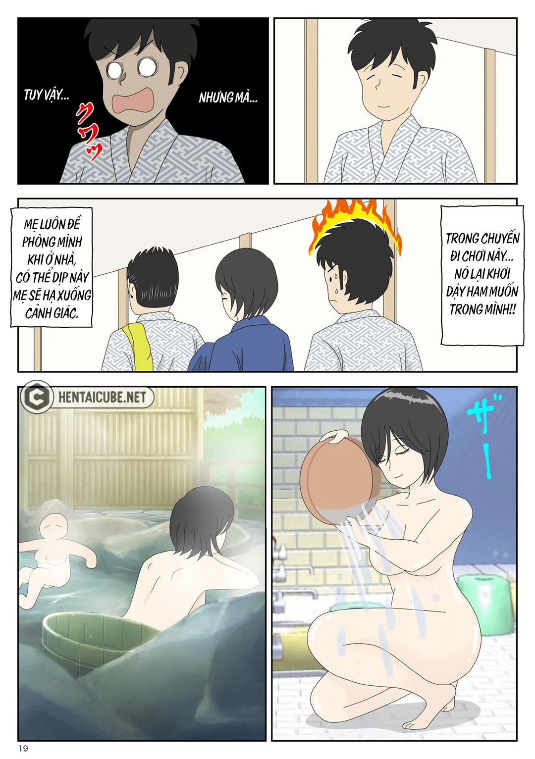 Đọc truyện hentai Bị mẹ phát hiện đang rình trộm thủ dâm - Chap 2 - Cha ở kế bên