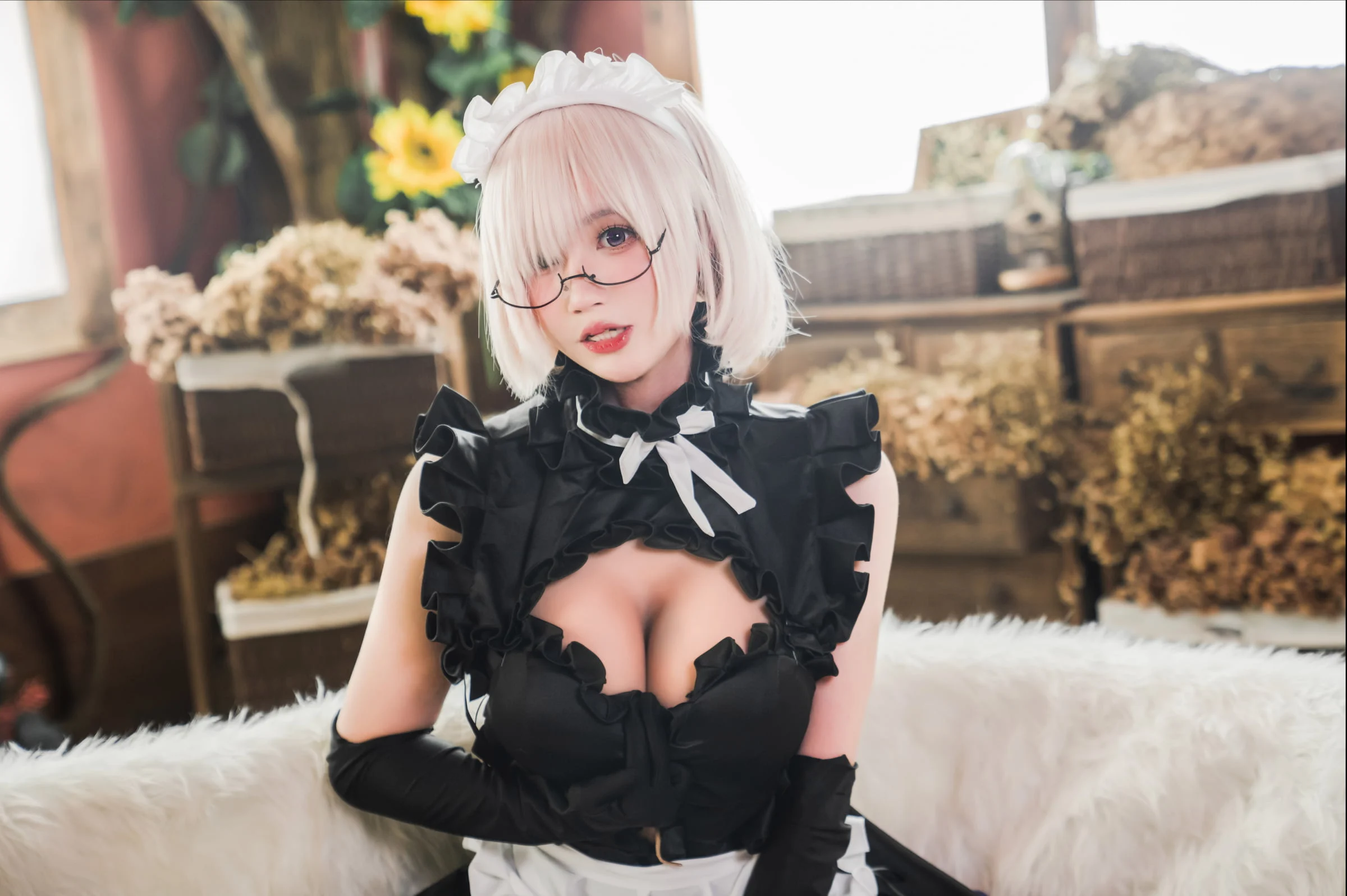 Đọc truyện hentai Tuyển tập Albums siêu phẩm Cosplay - Chap 737 - [Saionji Nanka] Mashu Maid Outfit
