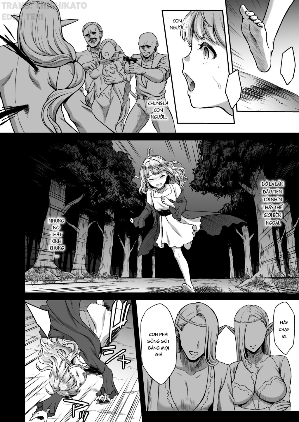 Đọc truyện hentai Tasogare No Shou Elf 4 - Oneshot