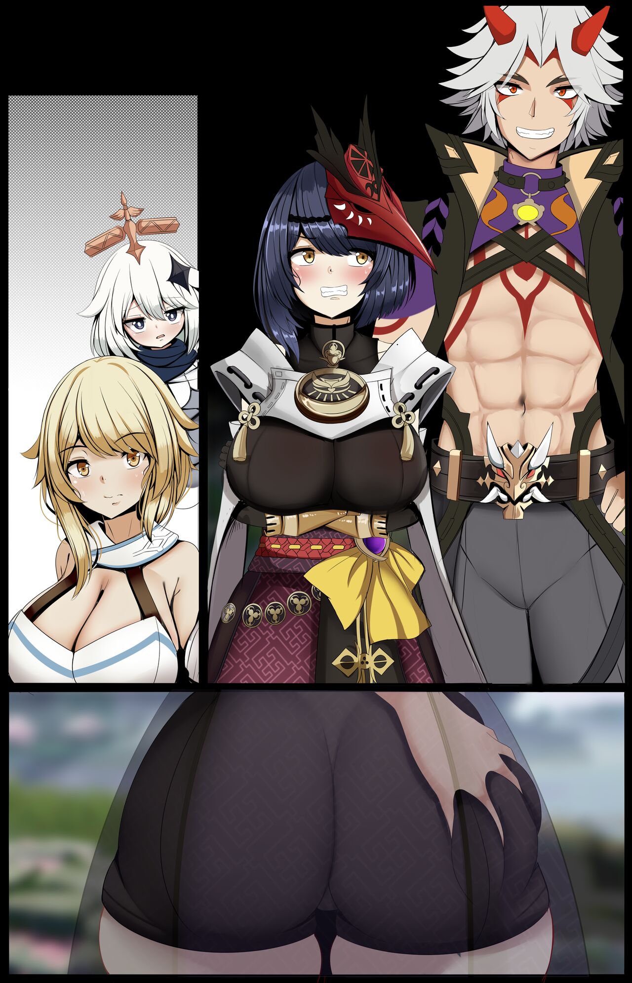 Đọc truyện hentai Kojou Sara và Arataki Itto - Oneshot