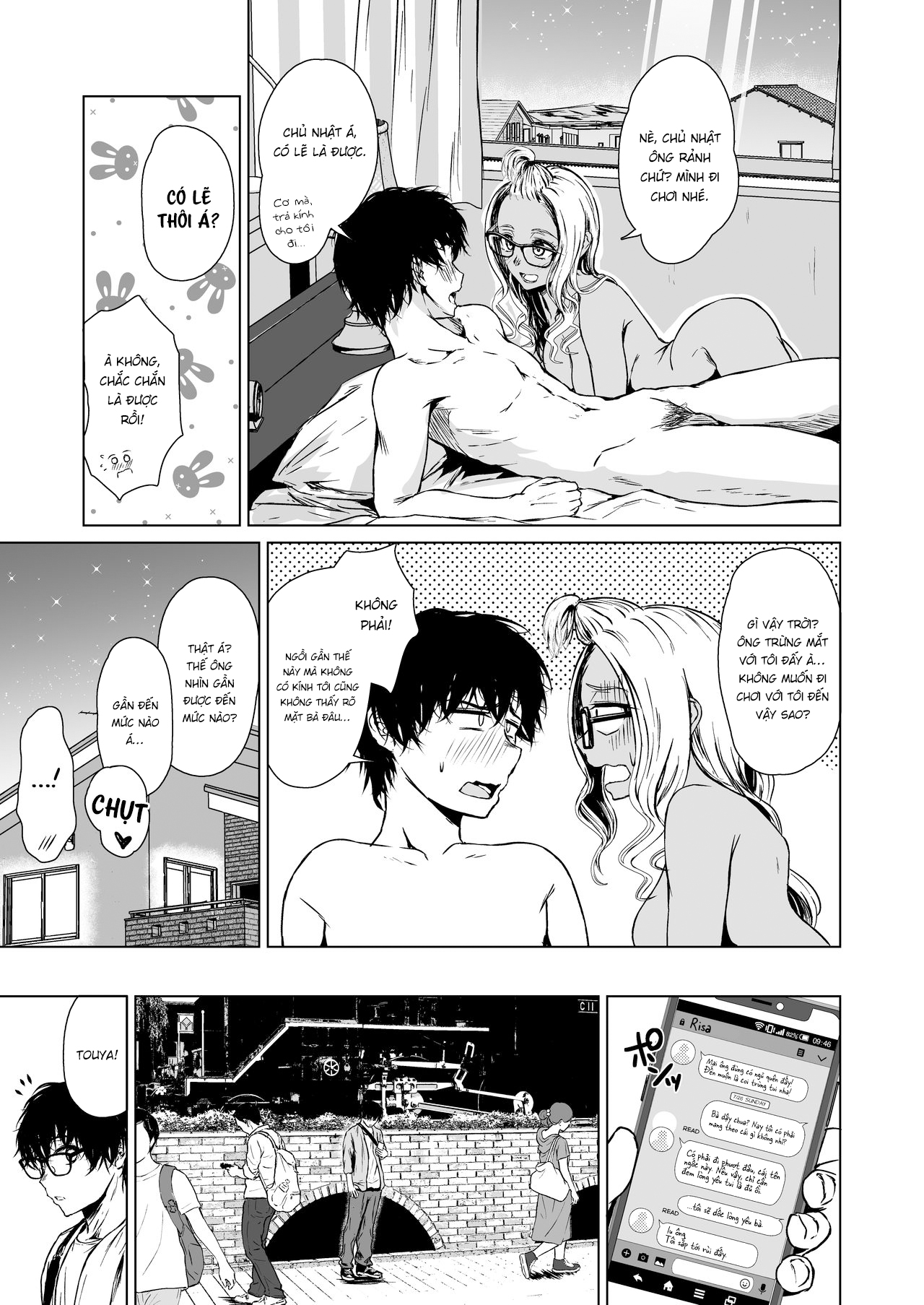 Đọc truyện hentai Một tuần dài tìm hiểu nhau của cô nàng gyaru và anh chàng nhát gái - Chap 2