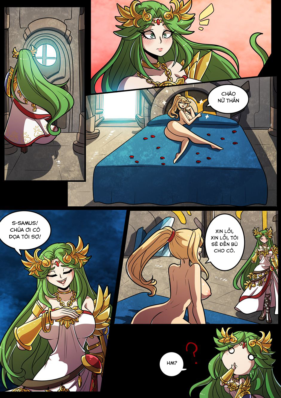Đọc truyện hentai Smash Girls Samus and Palutena's Bedroom Smash! - Oneshot + Ảnh động