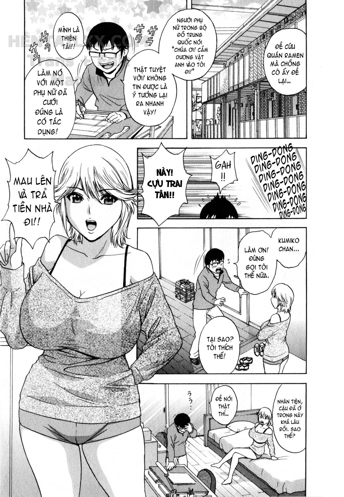 Đọc truyện hentai Life With Married Women Just Like A Manga - Chap 13