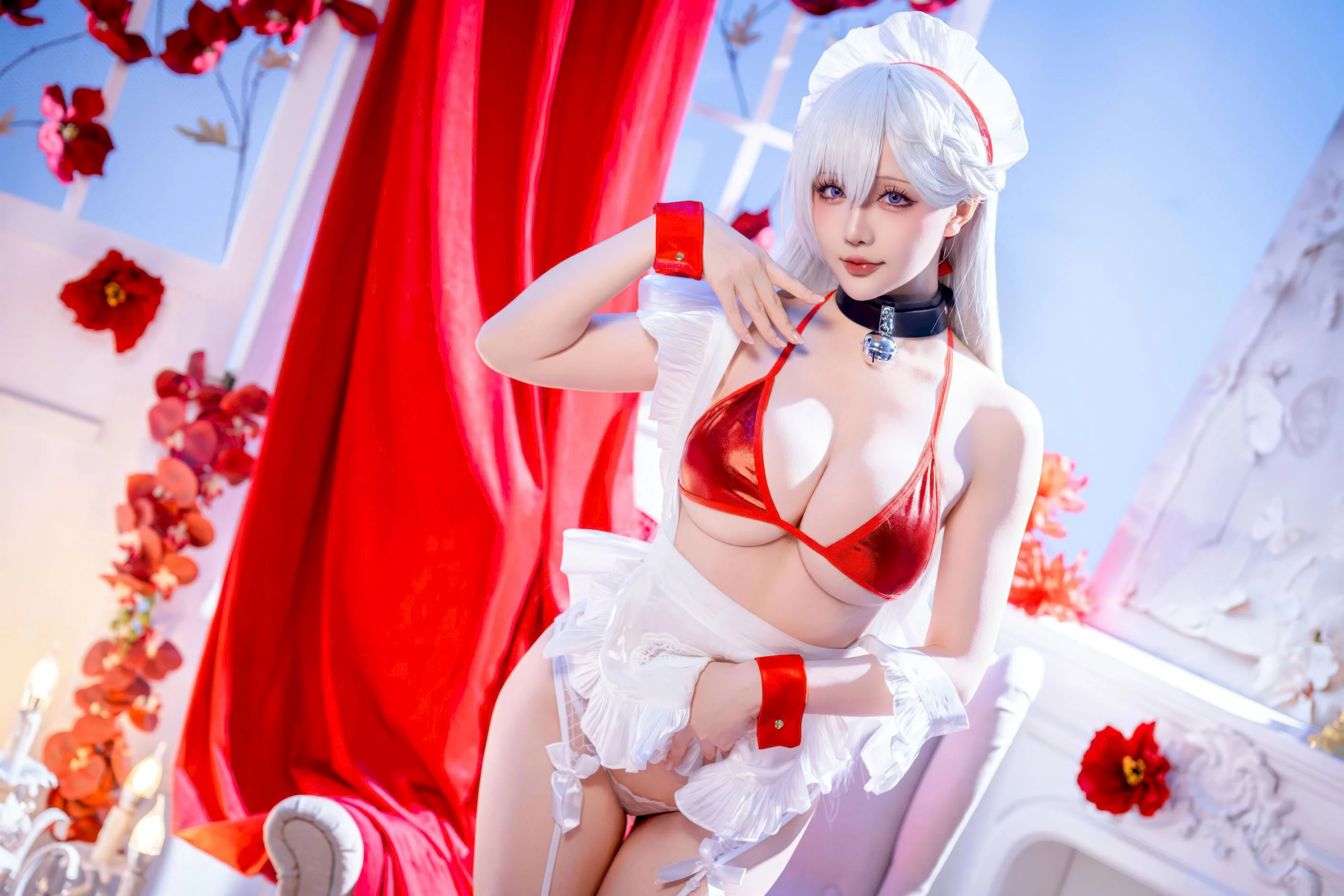 Đọc truyện hentai Tuyển tập Albums siêu phẩm Cosplay - Chap 1434 - Starry Night - (First Half) Azur Lane Belfast