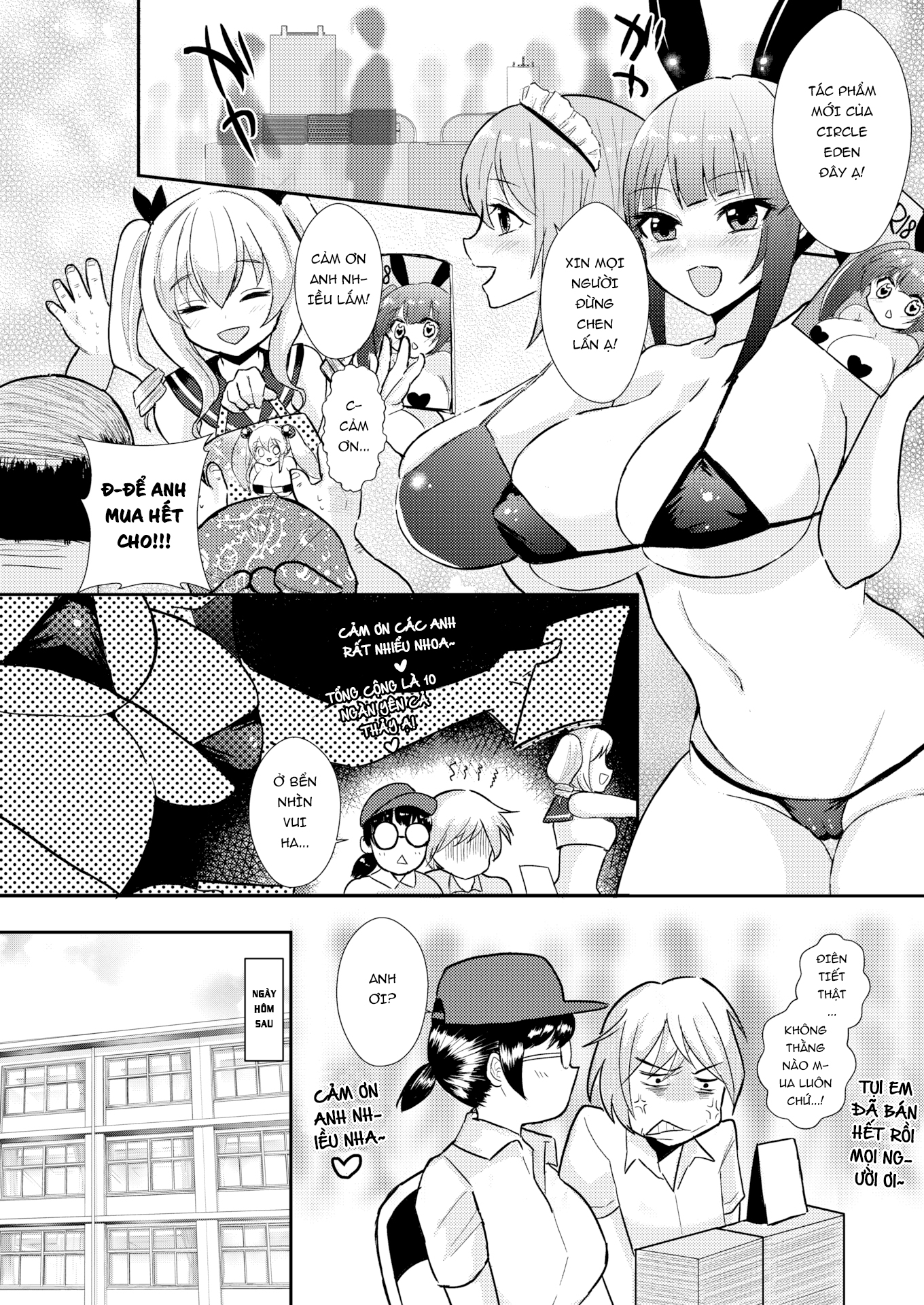 Đọc truyện hentai Cô em khóa dưới mộc mạc cùng câu lạc bộ của tôi đi làm người bán truyện ở quầy - Oneshot