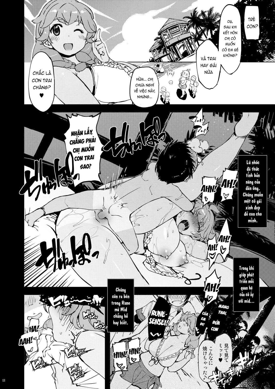 Đọc truyện hentai Ngủ đi, thưa ông - Motto x2! Onemuri Rune Sensei