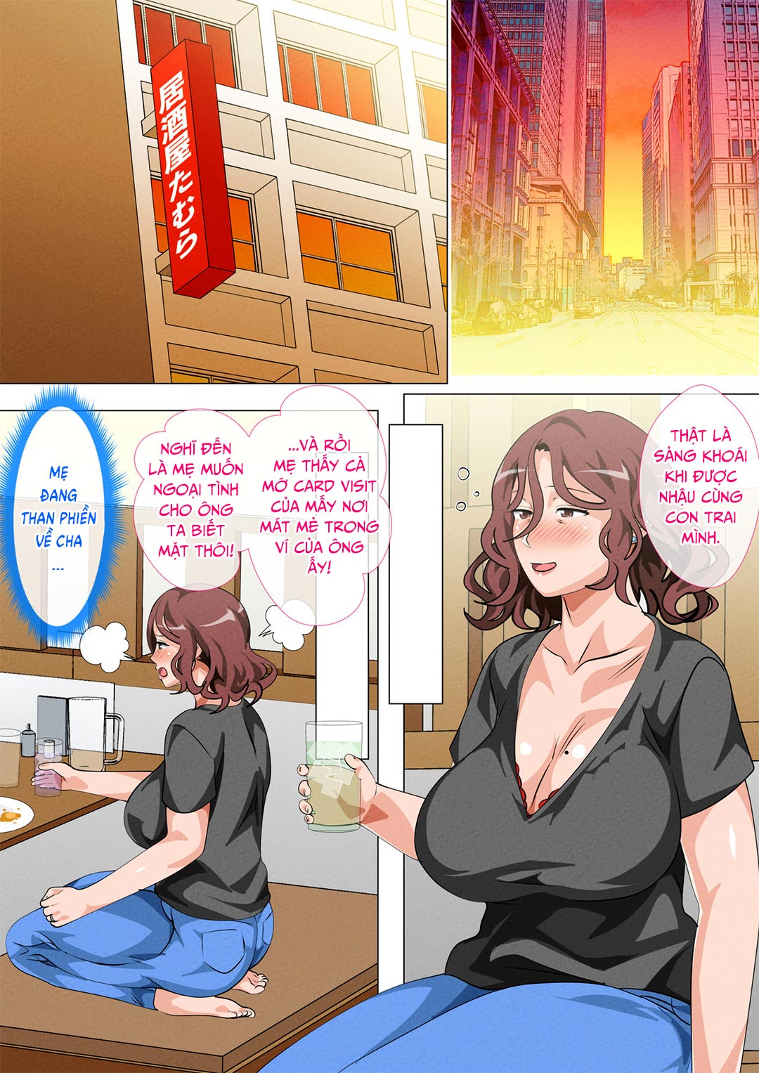 Đọc truyện hentai Mẹ ghé thăm con trai ở Tokyo - Chap 2