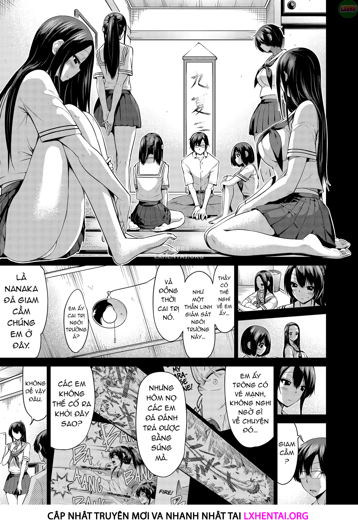 Đọc truyện hentai Nanaka no Rakuen ~Inaka no Gakkou de Bishoujo Harem - Chap 4: Playing Doctor