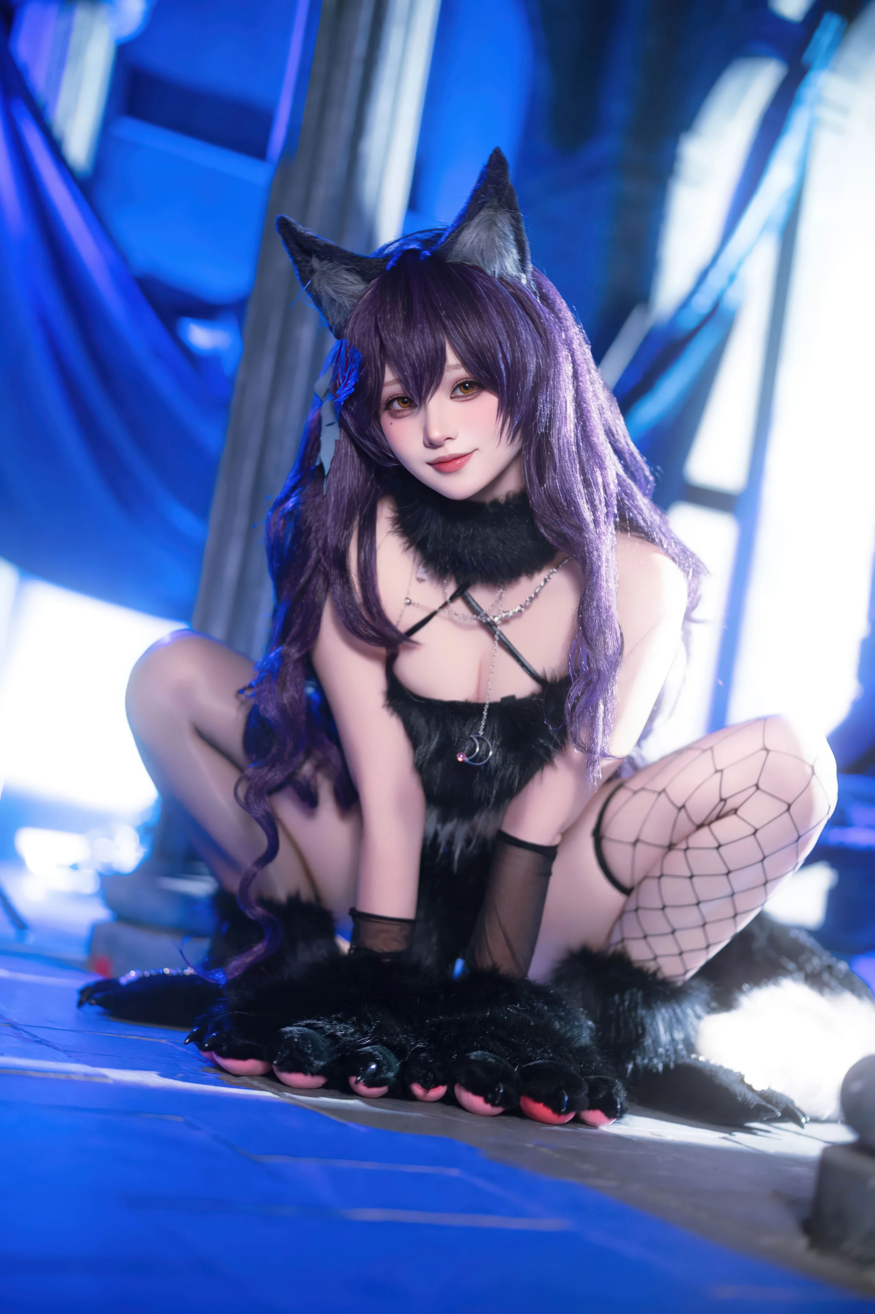 Đọc truyện hentai Tuyển tập Albums siêu phẩm Cosplay - Chap 1344 - Yukako - Azur Lane Atago Werewolf