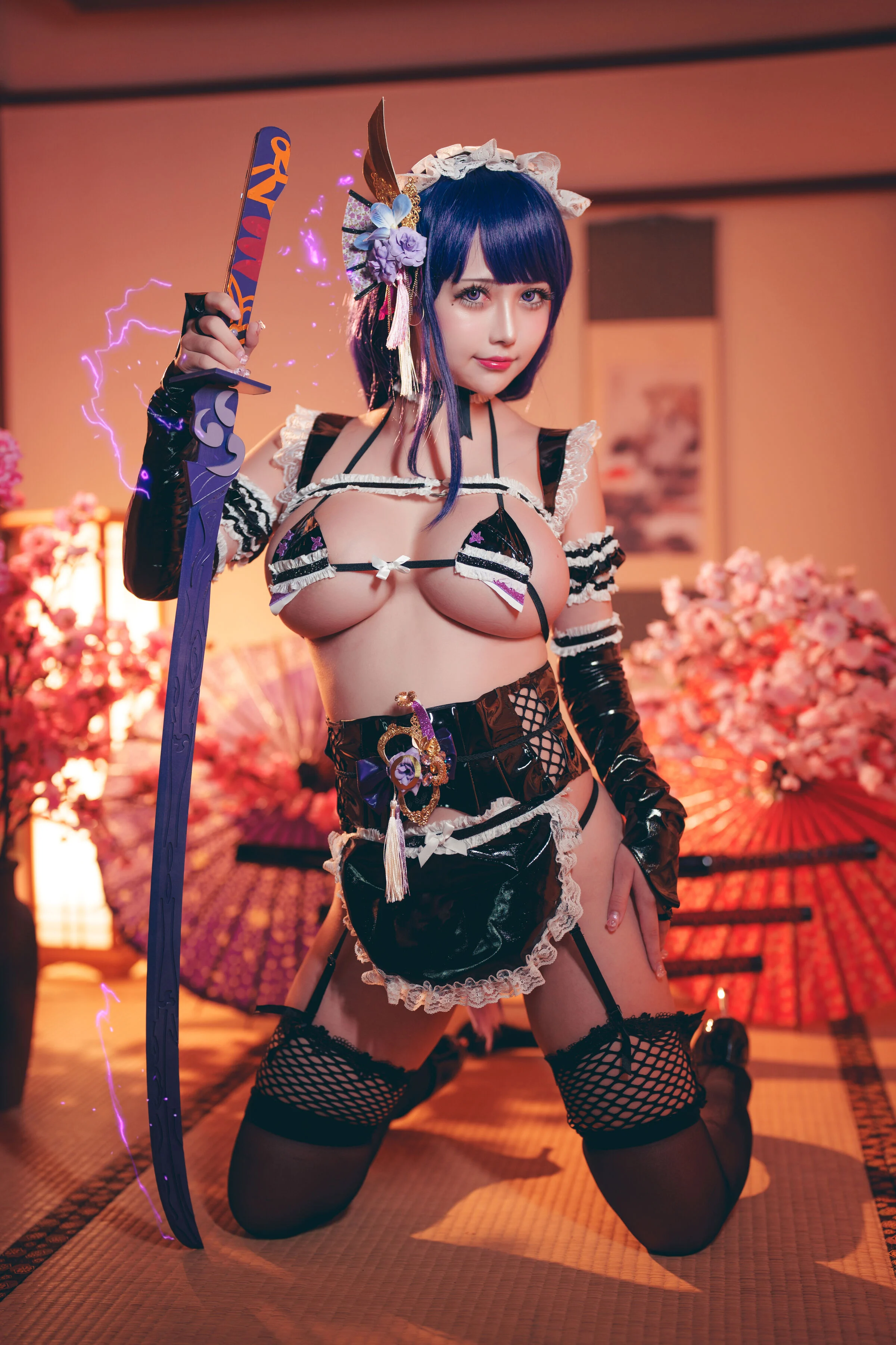 Đọc truyện hentai Tuyển tập Albums siêu phẩm Cosplay - Chap 619 - Rinka Okita - Raiden Shogun