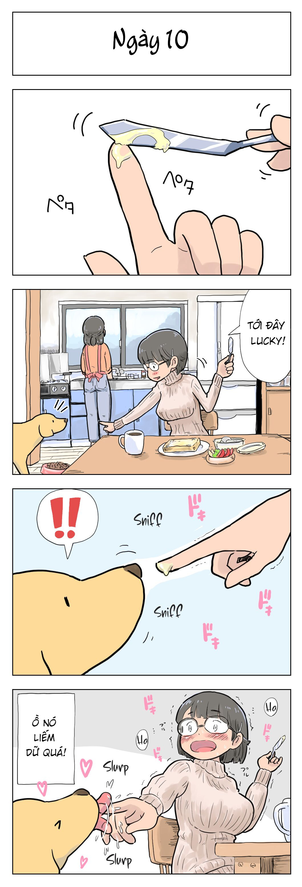 Đọc truyện hentai Gái đeo kính ngực bự sẽ làm tình với chó của cô ấy sau 100 ngày! - Part 1