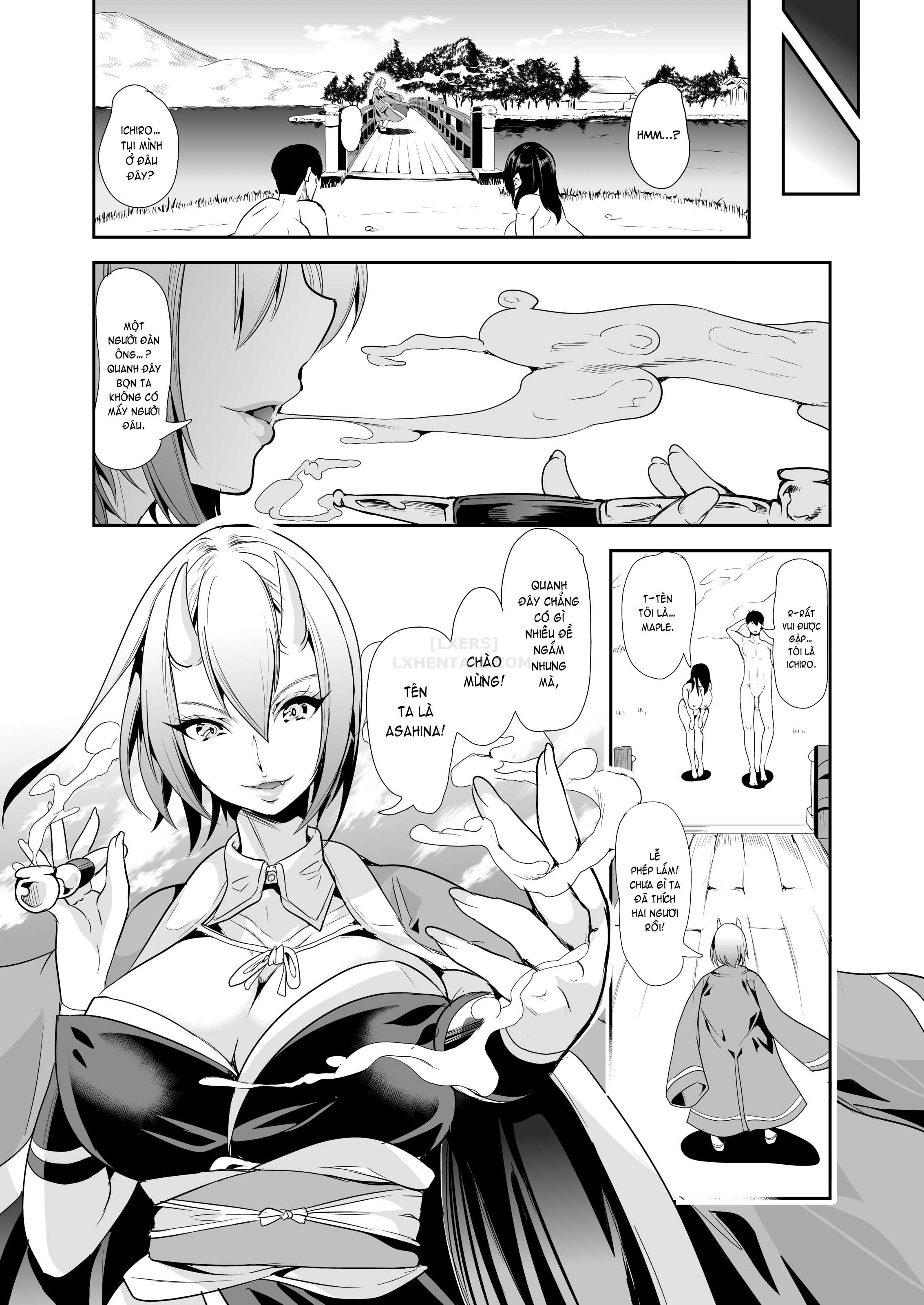 Đọc truyện hentai My Harem in Another World Collection - Chap 6 - Hot, Steamy Bath! Fluffy ❤️ Fucking