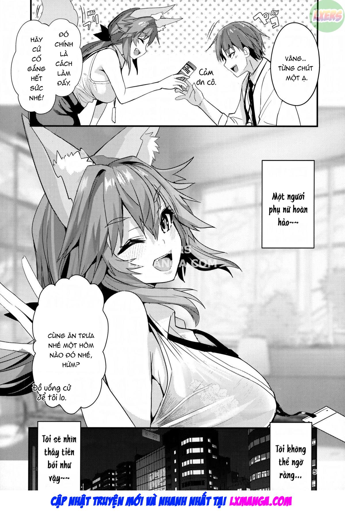 Đọc truyện hentai Nhân viên văn phòng Senpai Tamamo - Oneshot