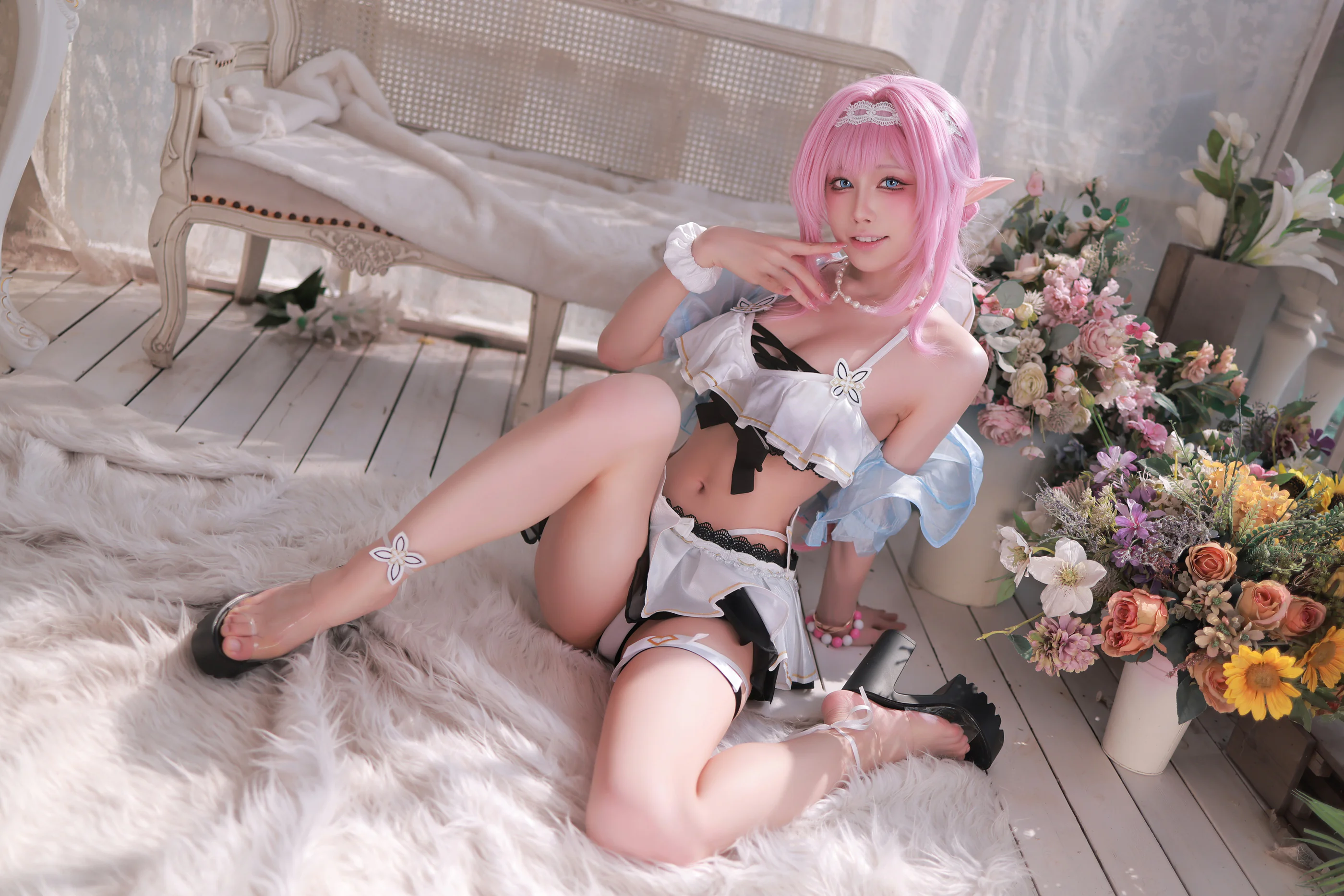 Đọc truyện hentai Tuyển tập Albums siêu phẩm Cosplay - Chap 1332 - Aqua - [Patreon] T2 Elysia Swimsuit (Honkai Imapct3)