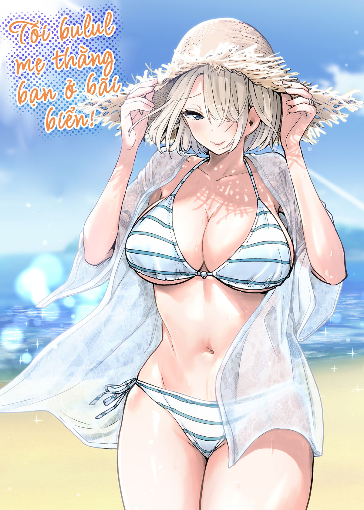Đọc truyện hentai Tôi bulul mẹ thằng bạn ở bãi biển - Oneshot nứng