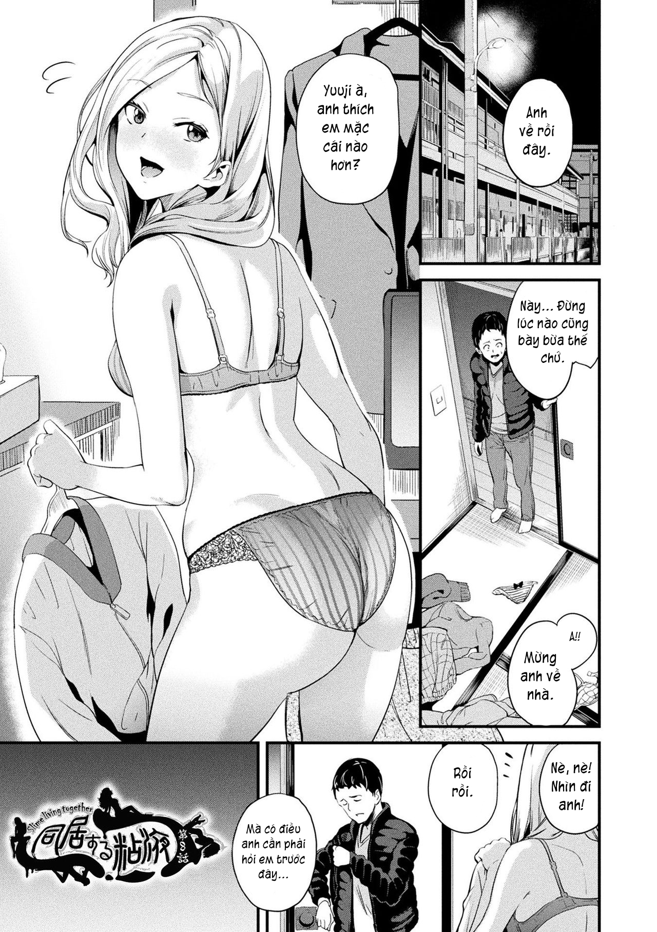Đọc truyện hentai Sống cùng bé Slime. - Chap 8: Anh xin các em.