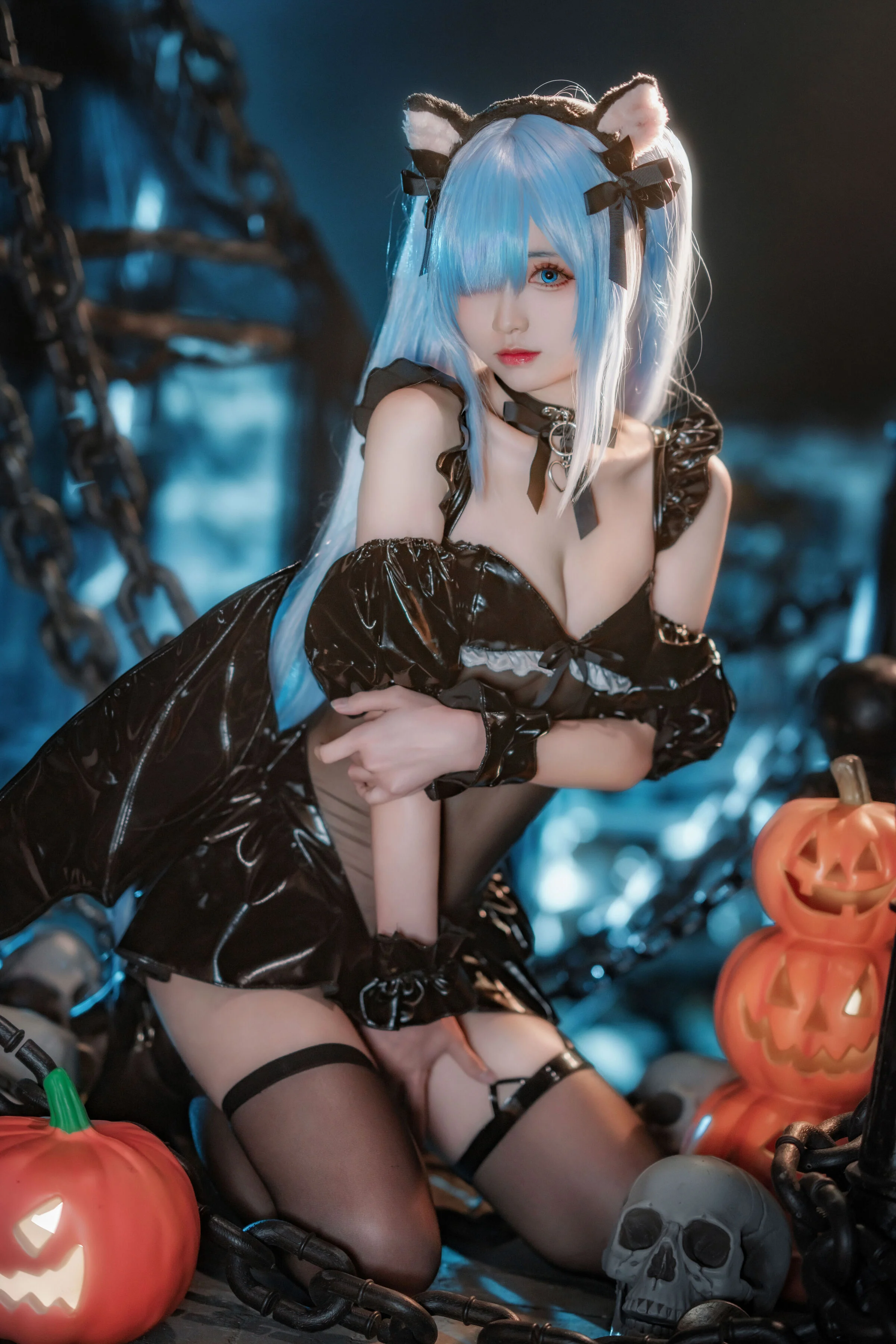 Đọc truyện hentai Tuyển tập Albums siêu phẩm Cosplay - Chap 150 - Azur Lane Janus Halloween Meow Meow Đêm kinh dị