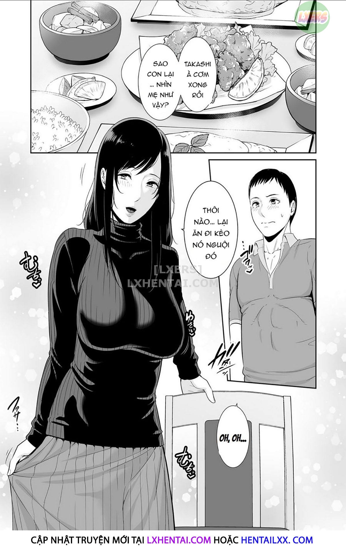 Đọc truyện hentai Haha wa Yoru ni Saku Single Mother no Haishin Kiroku - Oneshot