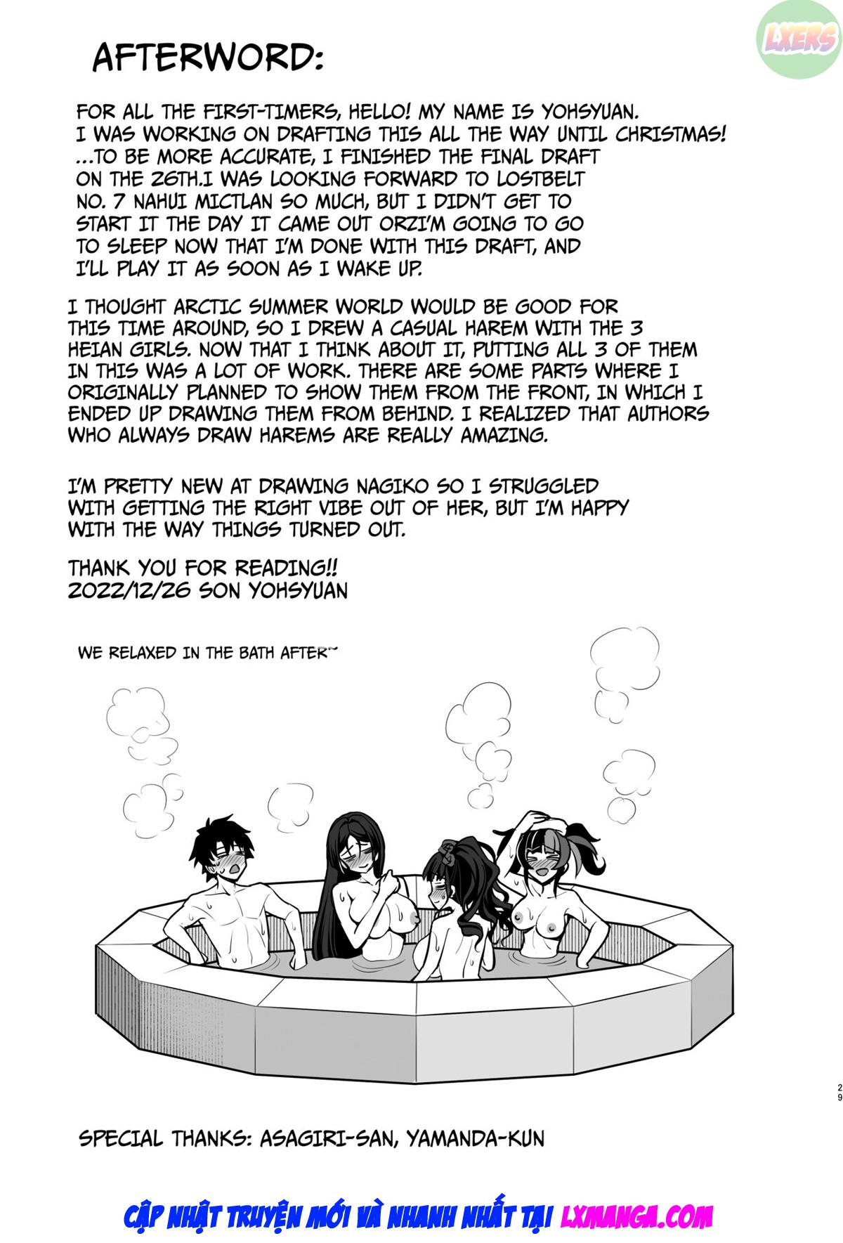 Đọc truyện hentai Heian Girls 4P Nhà tắm gợi cảm Chơi - Oneshot