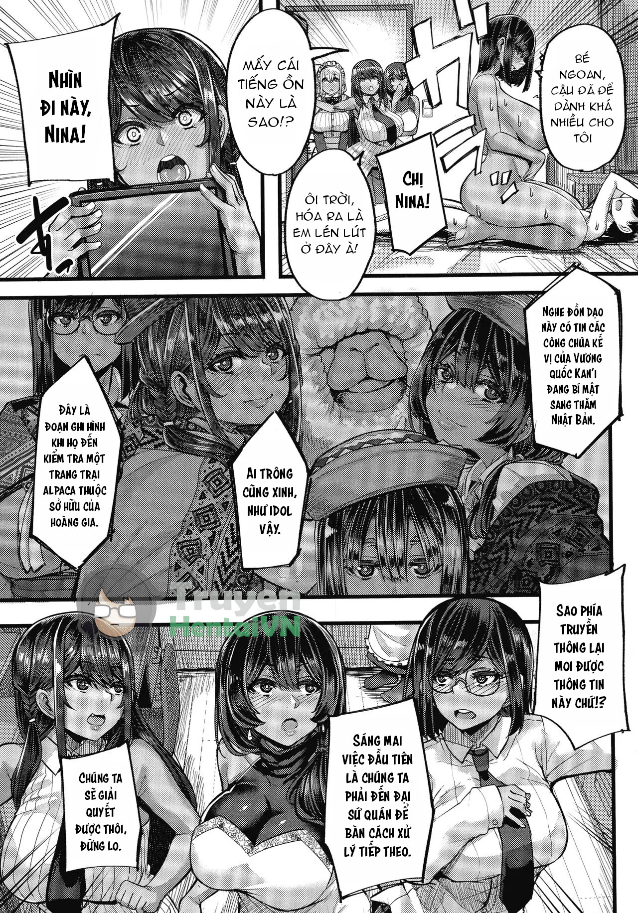 Đọc truyện hentai Kasshoku Hime to Himitsu no Keiyaku - Chap 3
