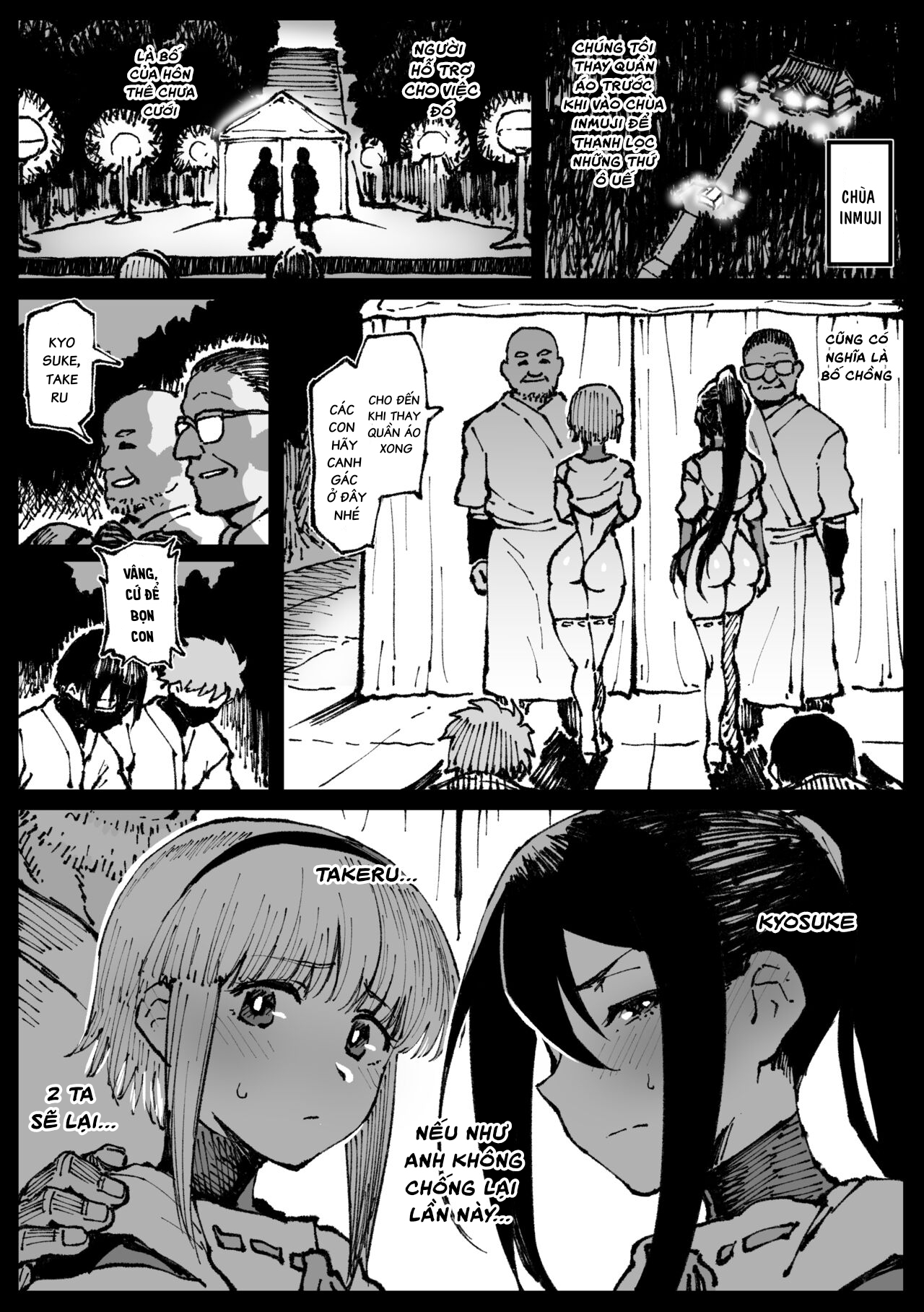 Đọc truyện hentai Bố chồng đụ đôi chị em! - Oneshot