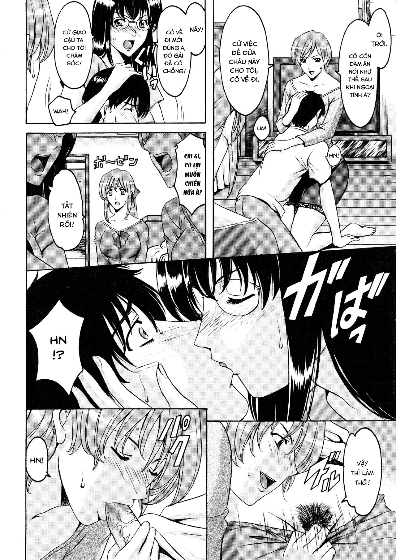 Đọc truyện hentai Yuuwaku no Toshiue Apartment - Chap 9 end
