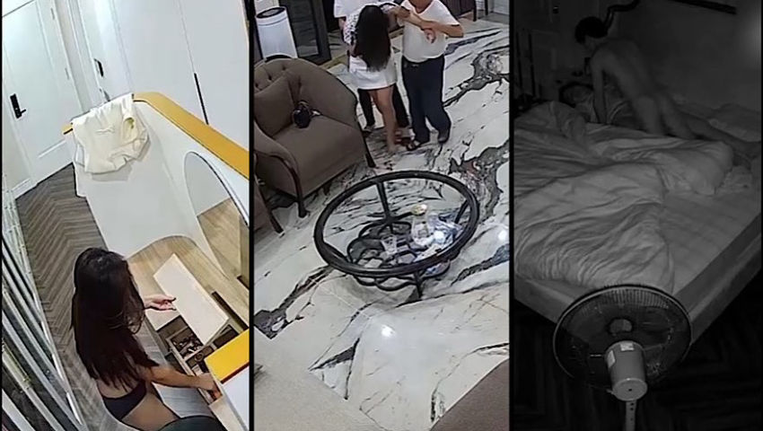 Quả hack camera đi vào lòng đất. Mẹ vợ say rượu con rể tranh thủ tắt đèn bú lồn kèm combo địt trộm cực nứng