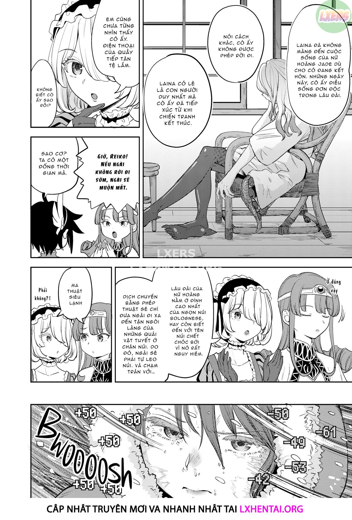 Đọc truyện hentai Tái sinh thành một nữ anh hùng có 5 người vợ quỷ - Chap 5