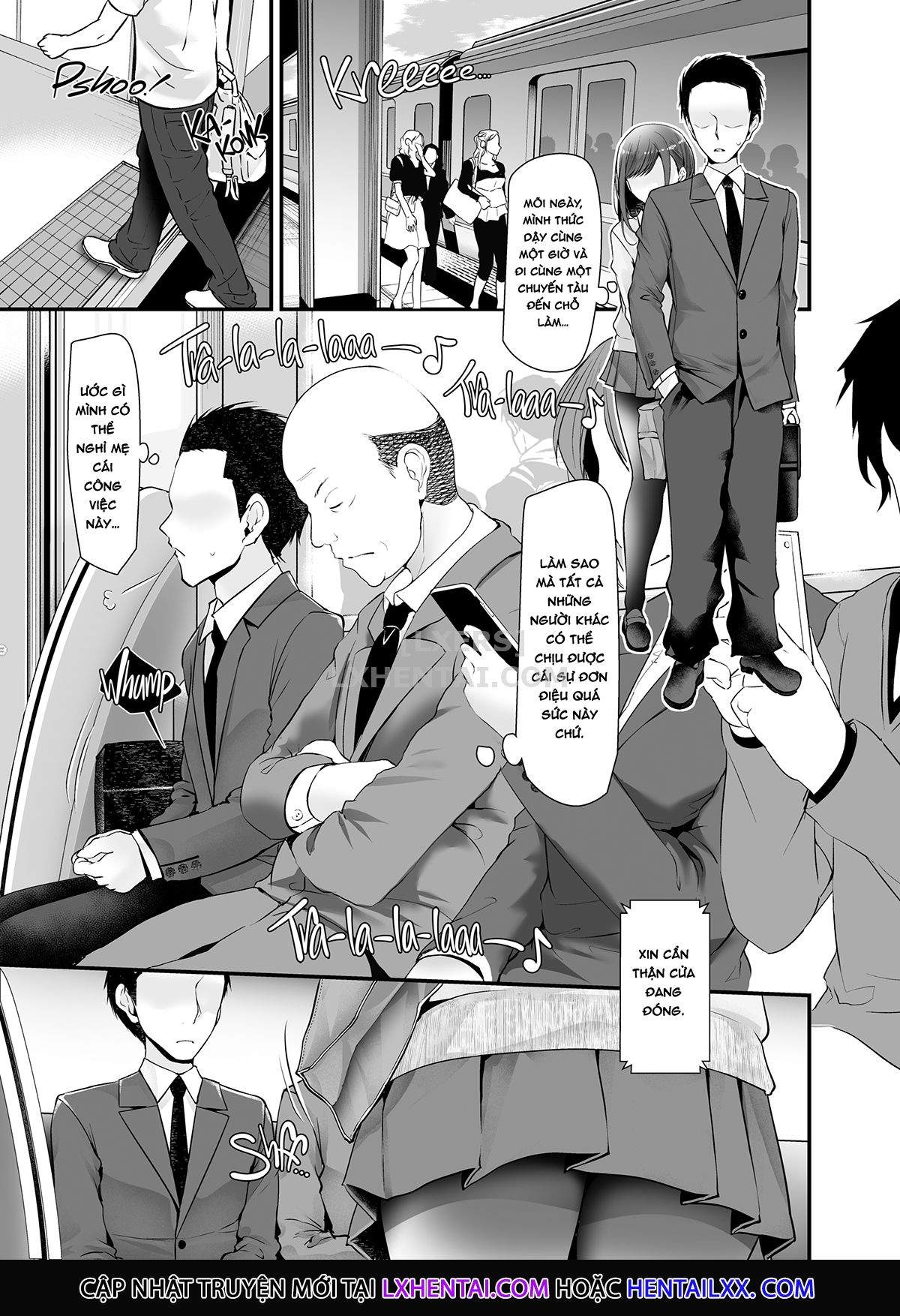 Đọc truyện hentai Dirty Deeds on the Way to Work - Chap 1