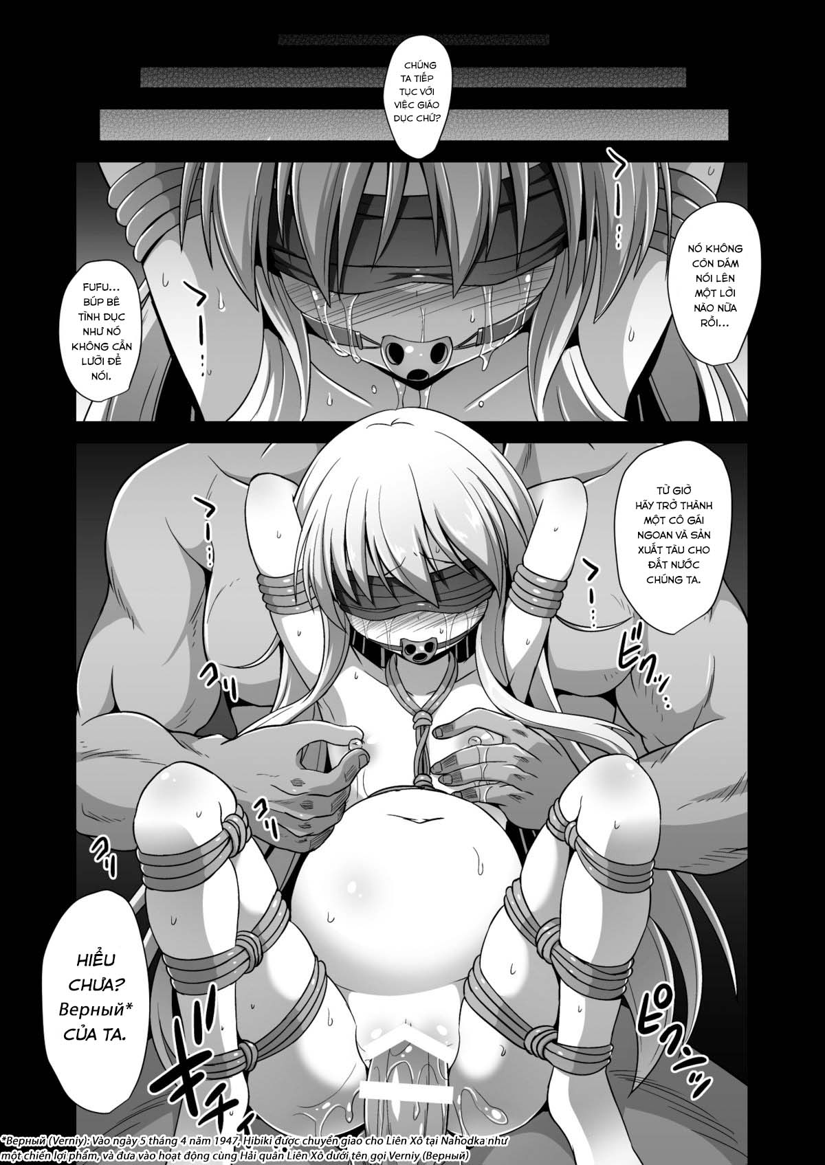 Đọc truyện hentai Thụ thai cho các bé nữ hạm (Kantai Collection -KanColle-) - Chap 2: Bé Hibiki