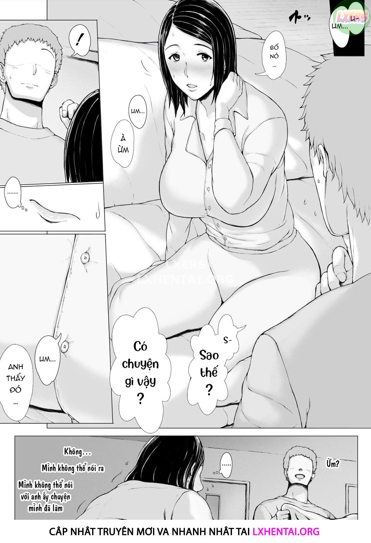 Đọc truyện hentai Hahagui Ottori Okaasan ga Toshishita Yarichin ni Nerawareru Toki - Chap 3C | END