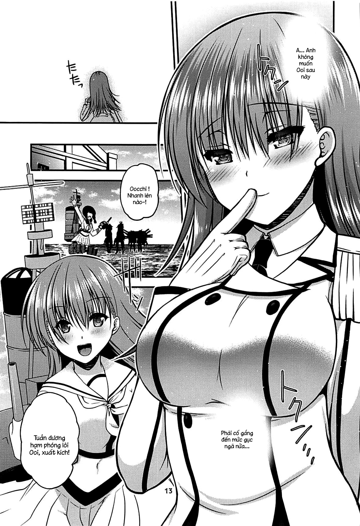 Đọc truyện hentai Yakimochi Ooi to Renjun to (Kantai Collection) - Oneshot