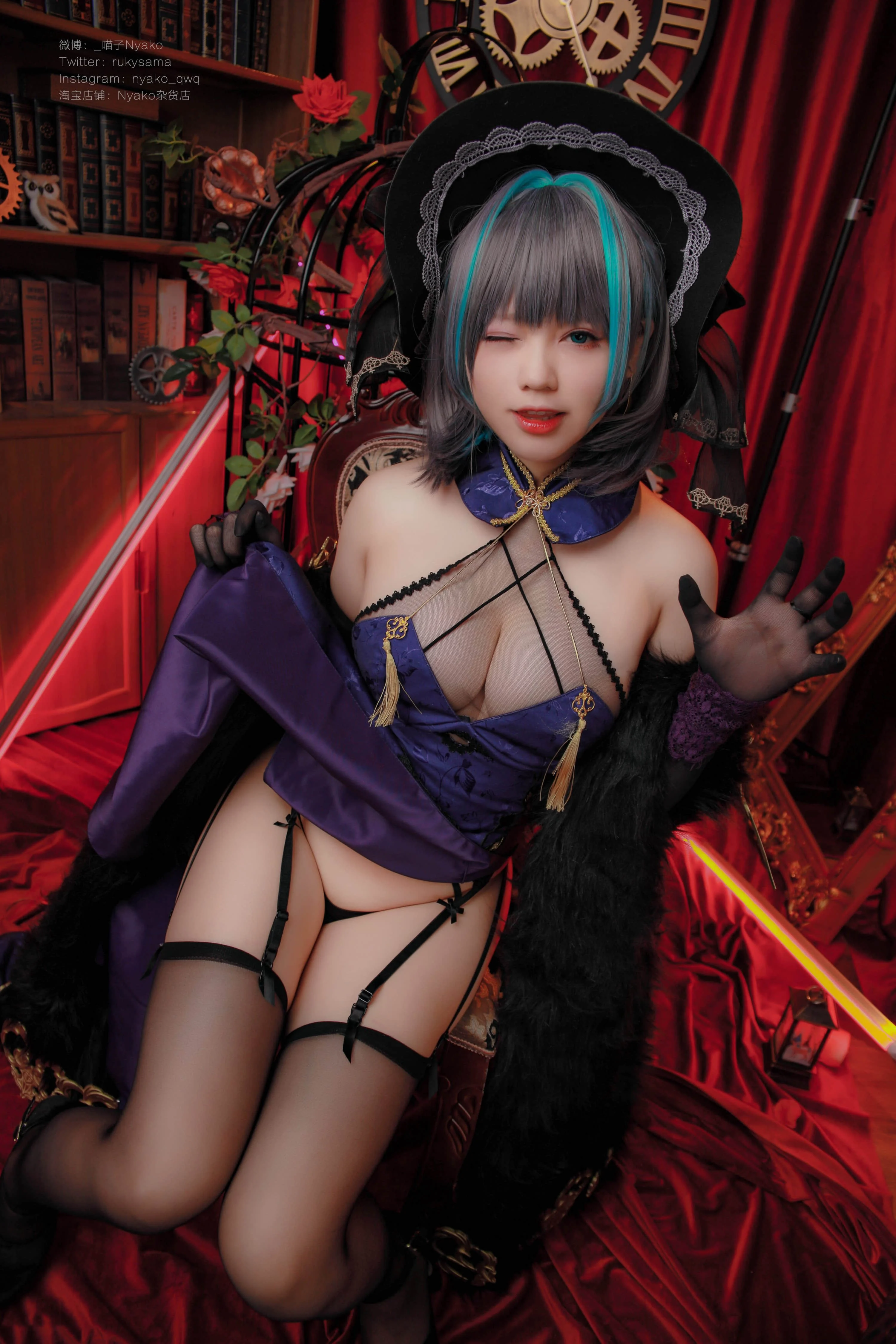 Đọc truyện hentai Tuyển tập Albums siêu phẩm Cosplay - Chap 808 - Nyako - Cheshire Cheongsam